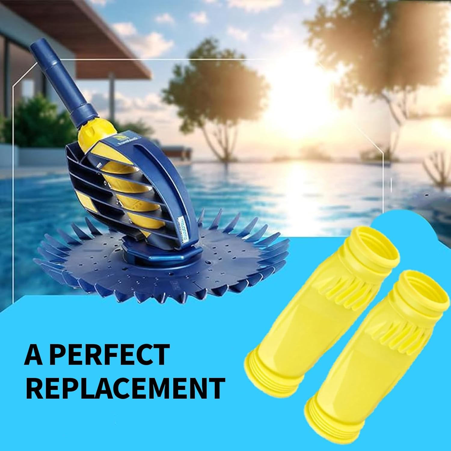 Premium W69698 Pool Cleaner Long Life Diaphragm, W69698 Pool Cleaner Diaphragm with W81600 Rataining Ring Long Replacement for Zodiac Baracuda G3 G4 (4 Pack) (4 Pack) image number 2