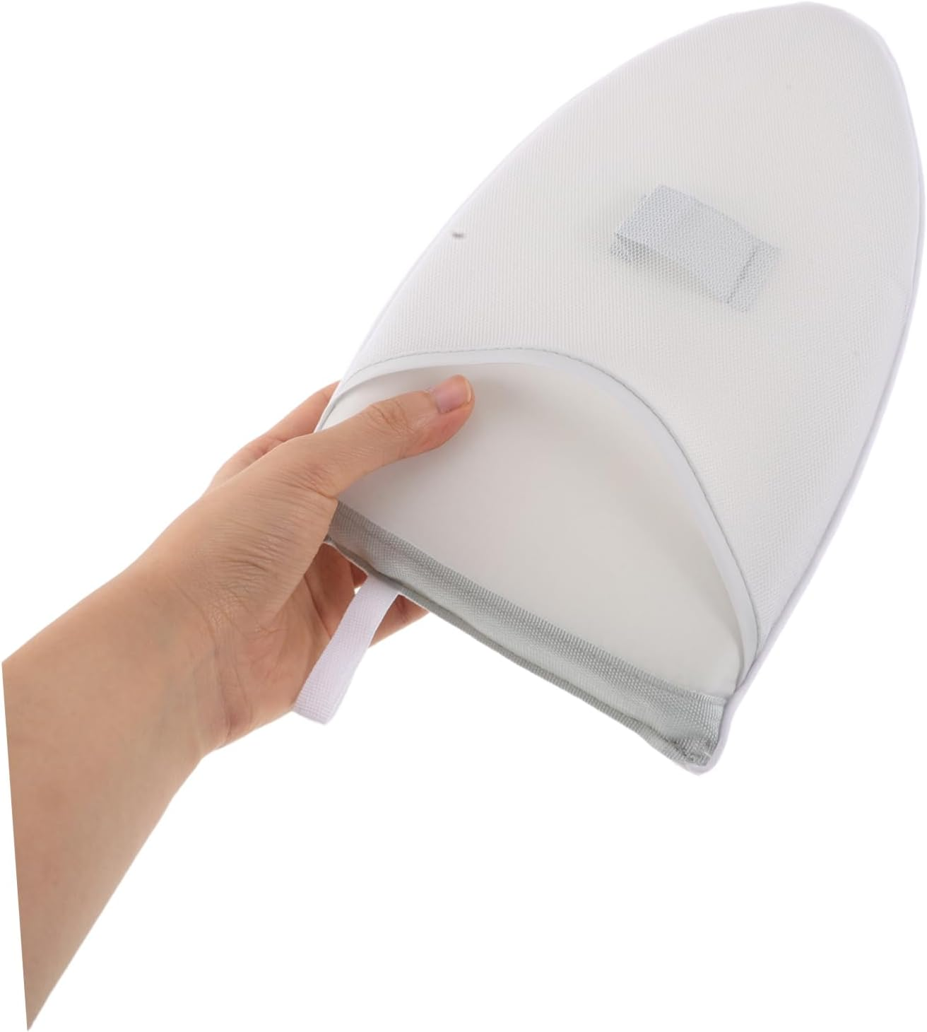 Heat Resistant Ironing Pad Mitt with Thick Sponge Padding Breathable Steam Glove for Home and Travel Portable Scald Steaming Mitt with Hanging Loop Lightweight Ironing Accessory image number 5