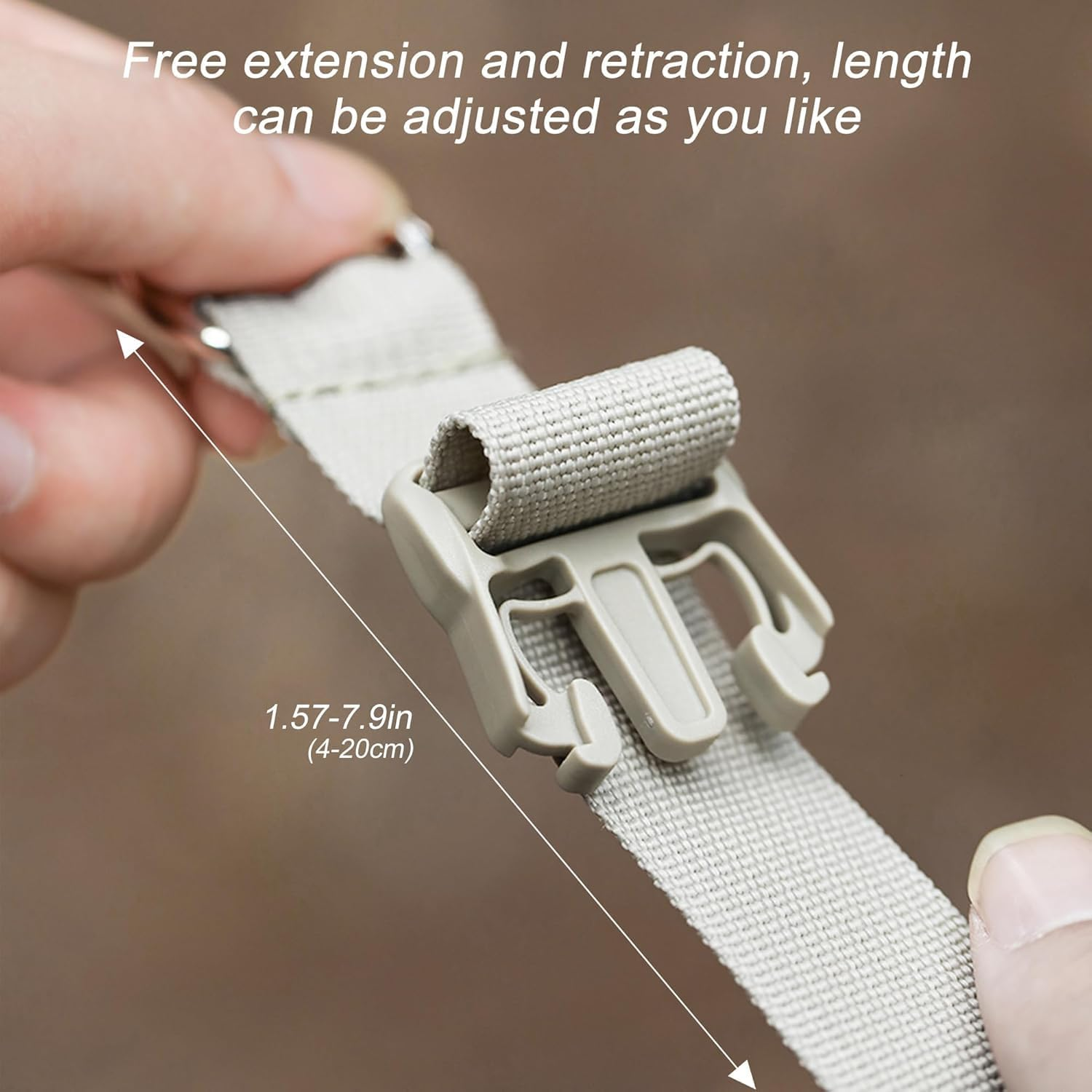 TSA Approved Luggage Straps for Suitcases - Adjustable Travel Belt with Hat Clip, Bag Extender & Silicone Bottle Holder, Carry on Bag Accessories (Grey) image number 3