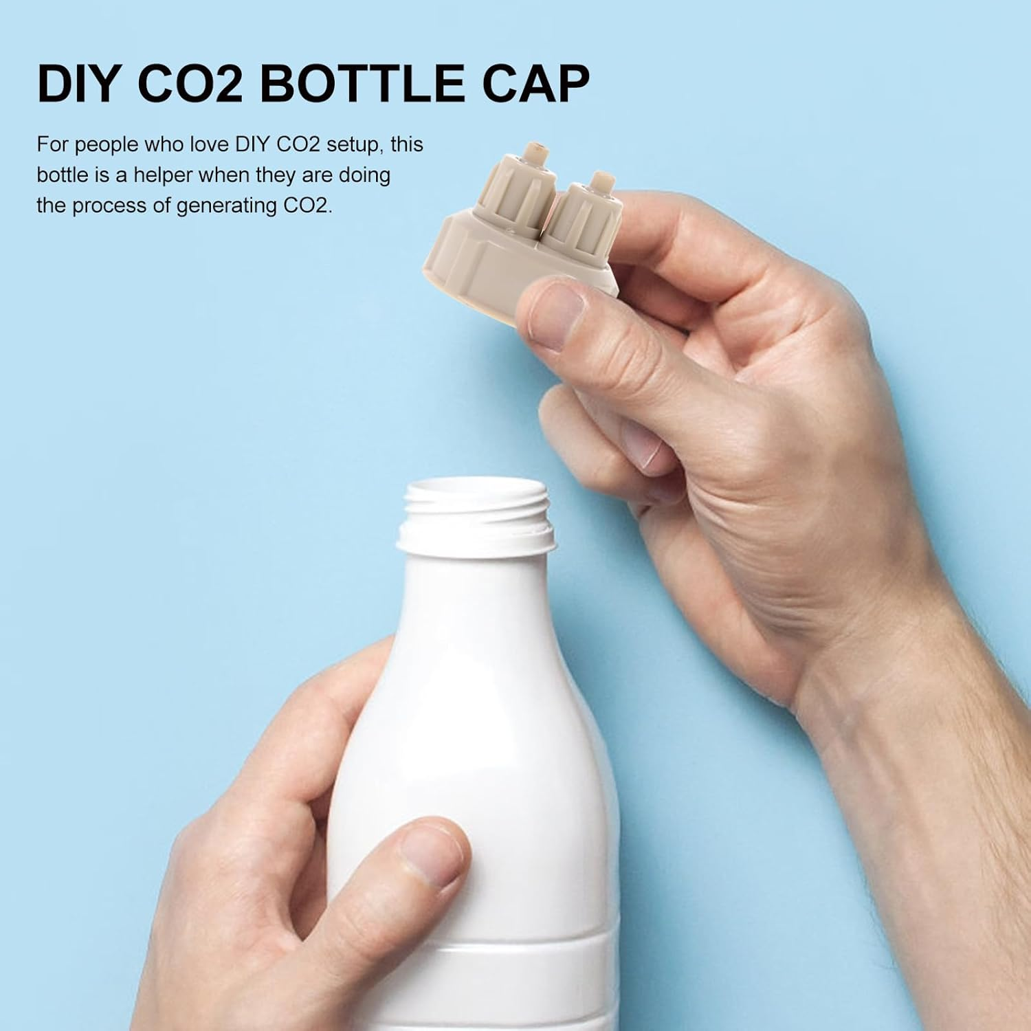 Alipis Diy Co2 Bottle Cap for Aquarium Plants Quick Twist Air Bottle Cap Accessory Easy Install Co2 Diffuser System for Fish Tank 4 Pack image number 1