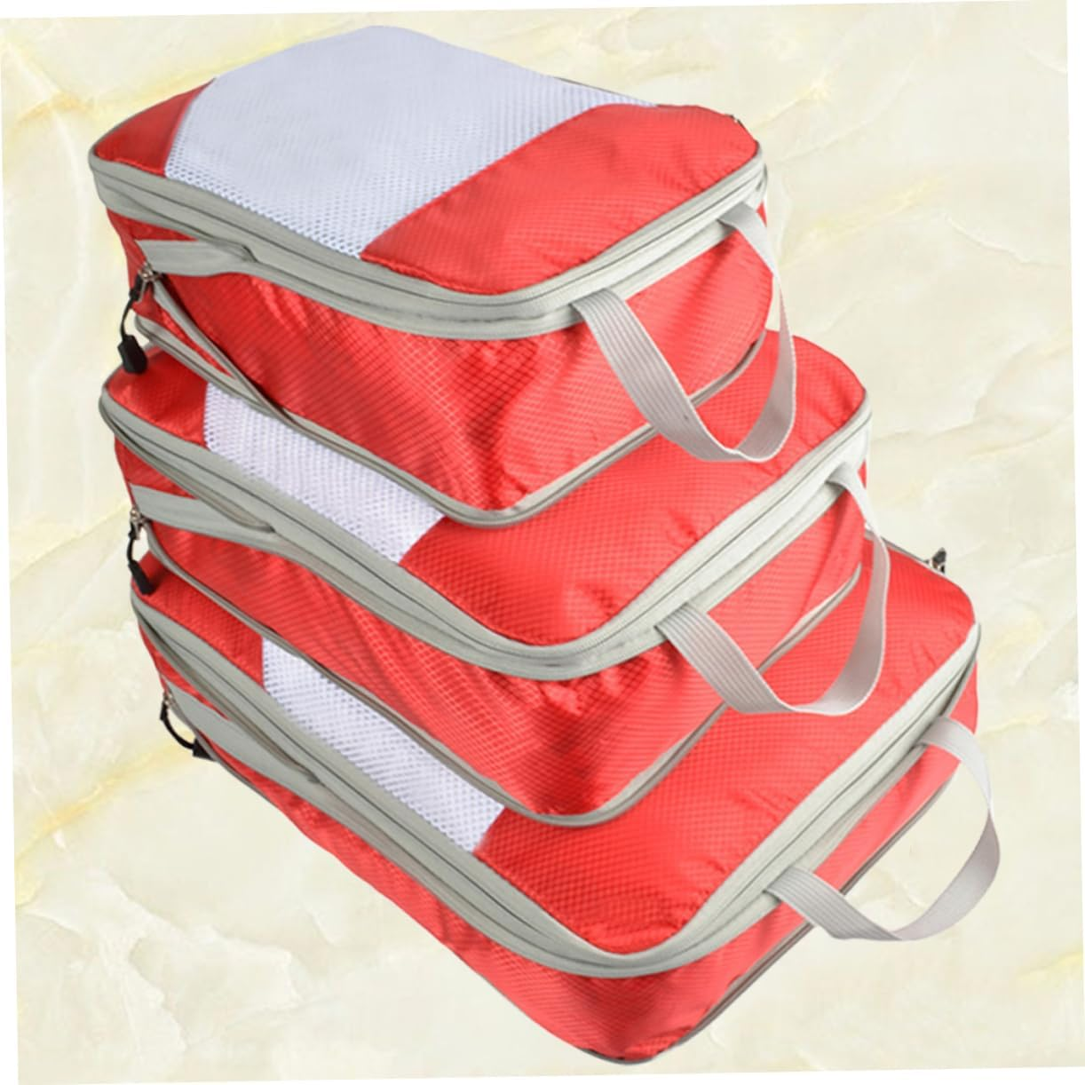 LIFKOME 3Pcs Travel Case Nylon Bags Compression Storage Suit for Luggage Clothes Storage Pouch image number 2