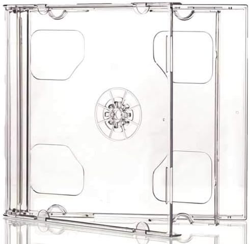 Flyme 100 X Double CD Jewel Case Clear - 10.4Mm Spine