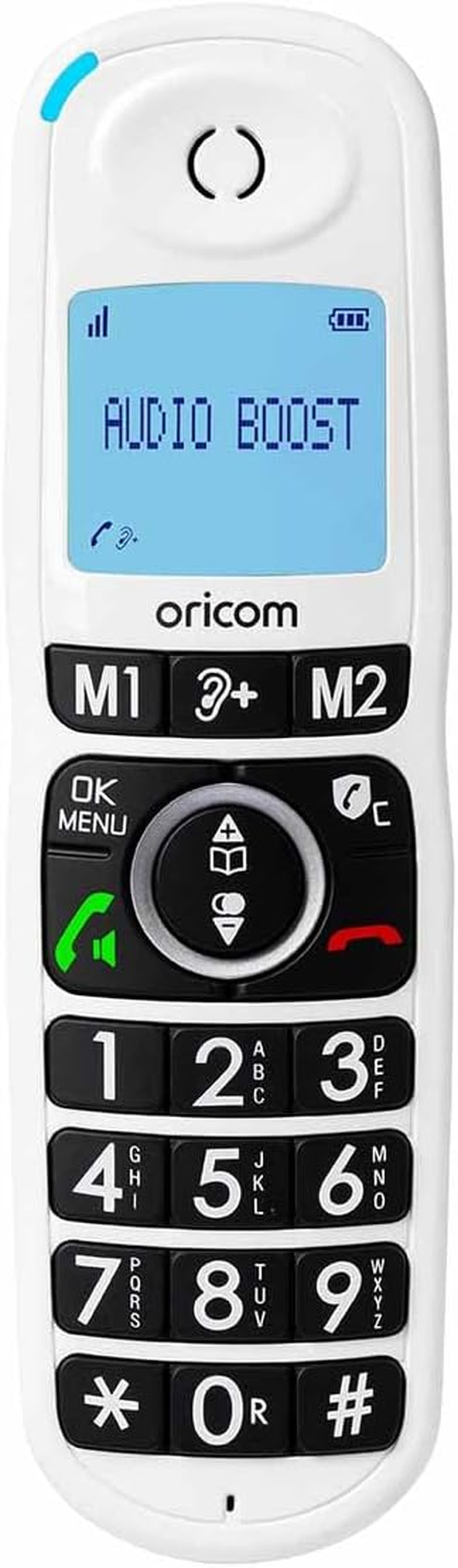 Oricom CARE620 DECT Cordless Amplified Phone with Instant Call Blocking - Phone for Elderly with Visual and Hearing Impaired, Large Backlit Display, Hearing Aid and T-Coil Compatible, Telephone image number 3