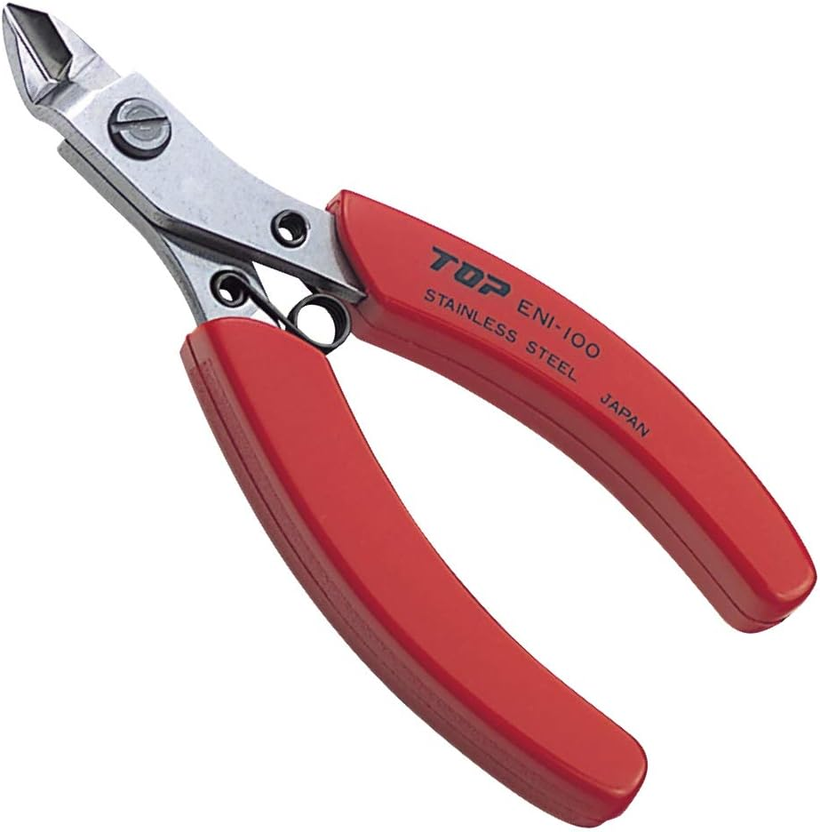 TOP ENI-110 Electronic Nipper, Diameter 0.05 Inch (1.2 Mm), Wire, Copper Wire, Cuttable, Spring Included, Made in Japan