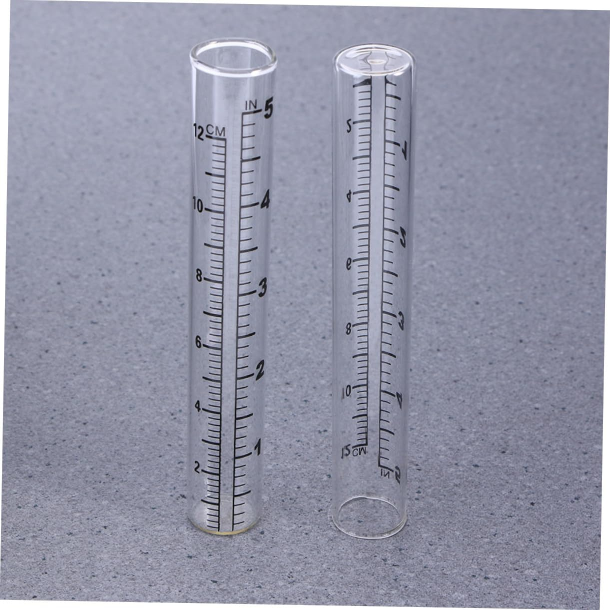 TOYANDONA 4Pcs Outdoor Rain Gauge Glass Tubes Clear Transparent Rainfall Measuring Cups with Intuitive Scale for Accurate Precipitation Measurement in Gardens and Landscapes image number 1