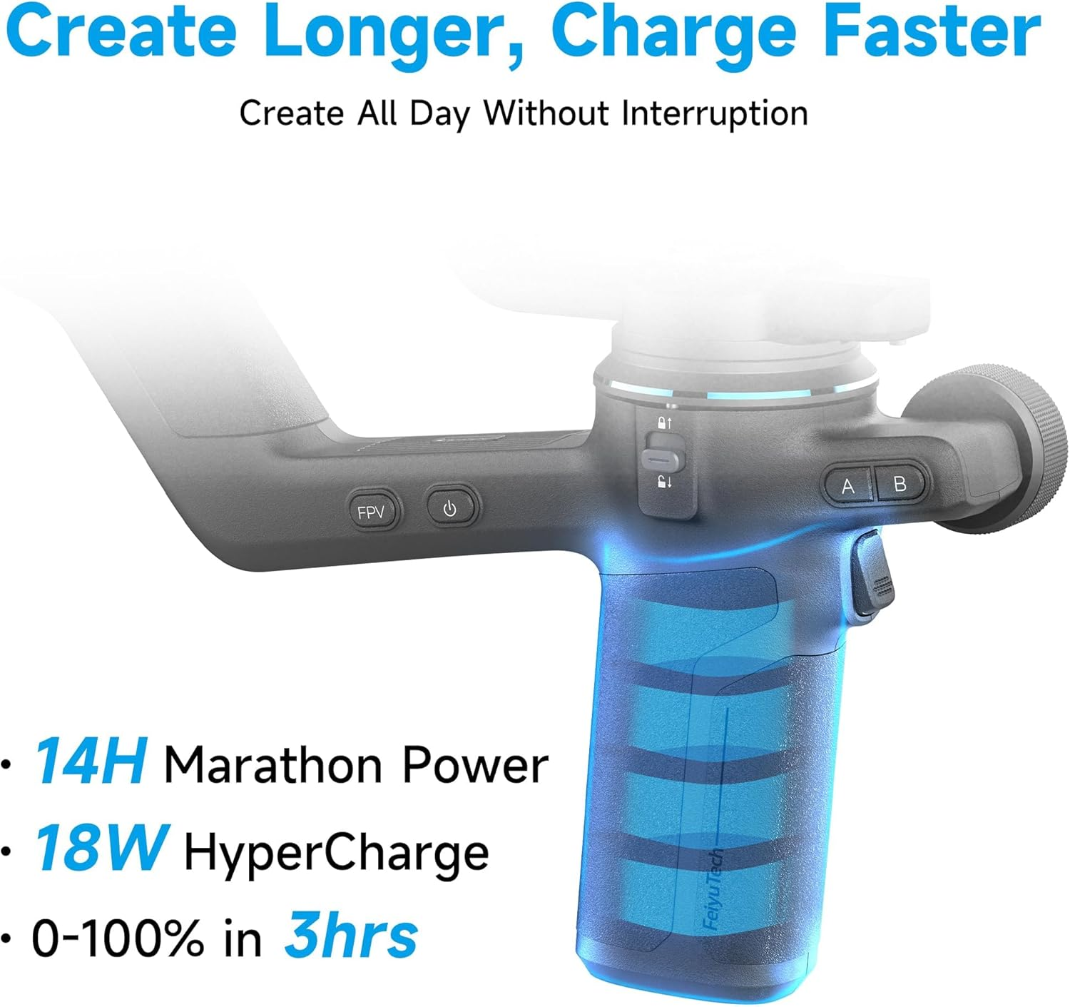 Feiyutech SCORP-C2 Gimbal Stabilizer DSLR and Mirrorless Camera, Camera Gimbal with Built-In AI Tracking, Native Vertical Shooting, 3.5Kg/7.72Lbs Payload for Canon/Sony/Panasonic/Nikon/Fujifilm