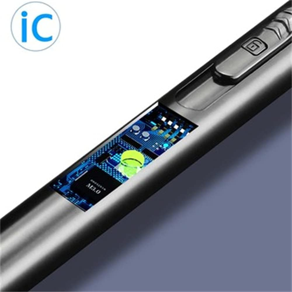 Candle Lighter Windproof Electric Arc Lighter for Gas Stove Fireplace BBQ , Barbecue, Suitable for Restaurant, Home, Outdoor, Camping the Latest Mini USB Rechargeable Battery, Windproof Hook Candle Shape Design Pulse Arc Igniter, Gas Stove Lighter, Plasma Igniter Smoke Lighter (Gold) - Gold image number 5