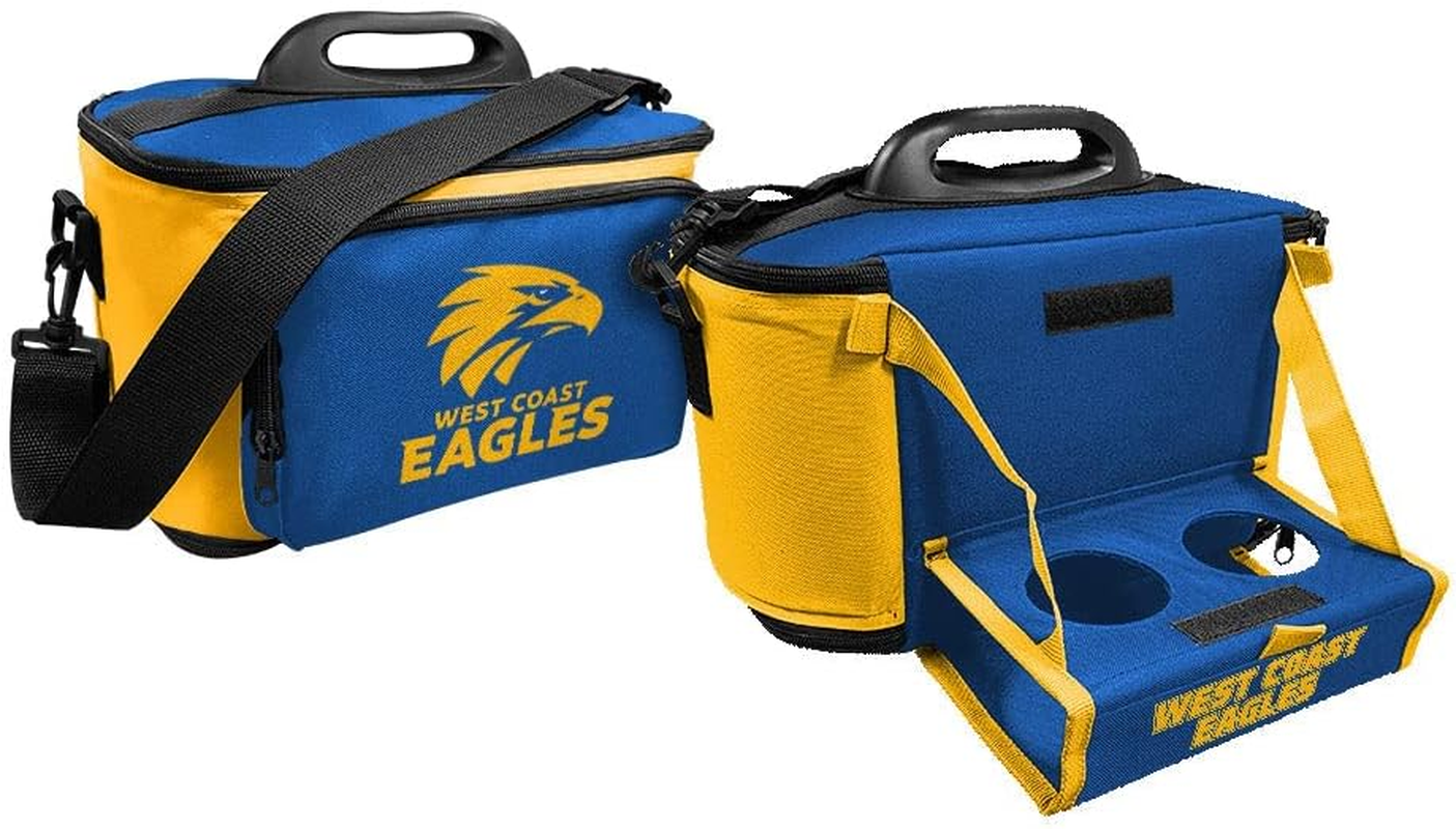 West Coast Eagles AFL Footy Cooler Bag with Tray