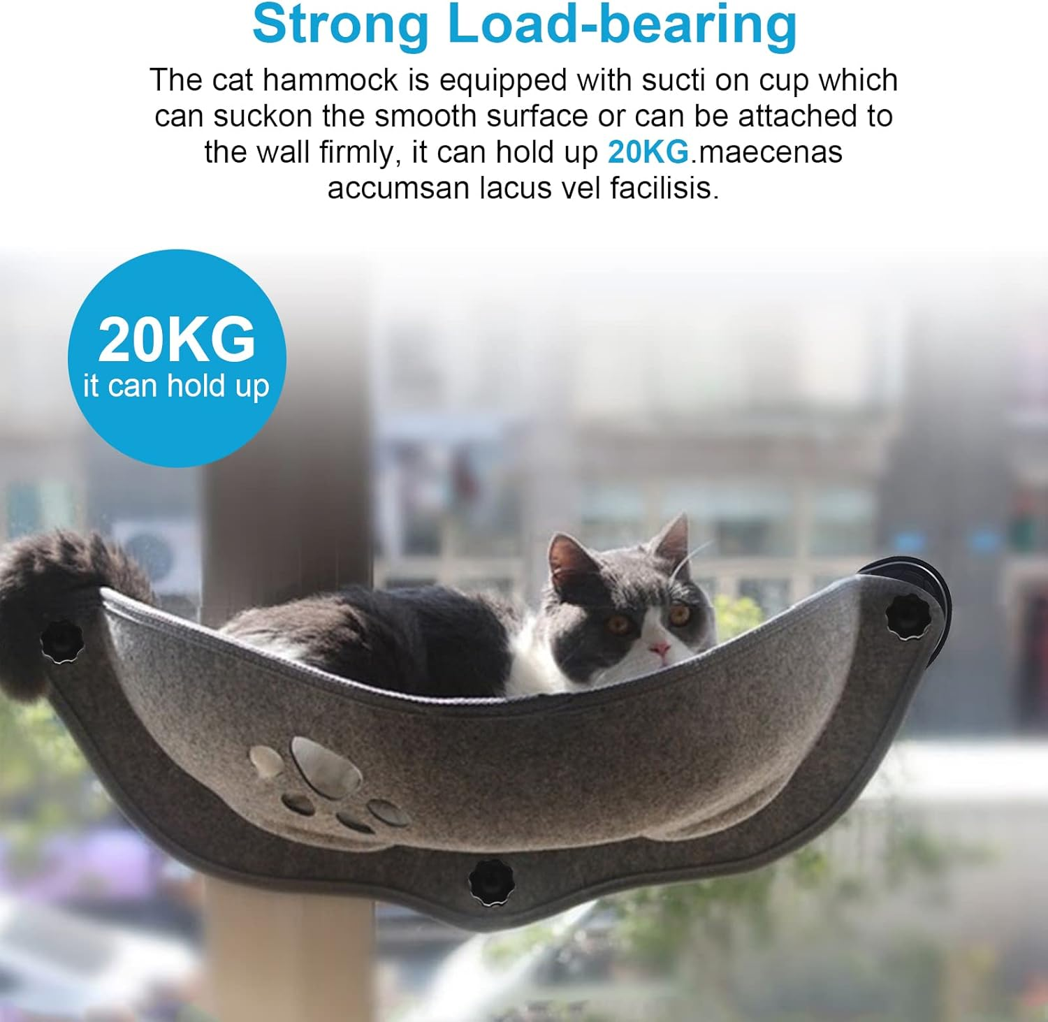 Cat Hammock, Cat Window Lounger, Cat Lounger Window, Cat Window Seats, Cat Hammock, Window Seat Hammock, Window Cat Bed image number 4