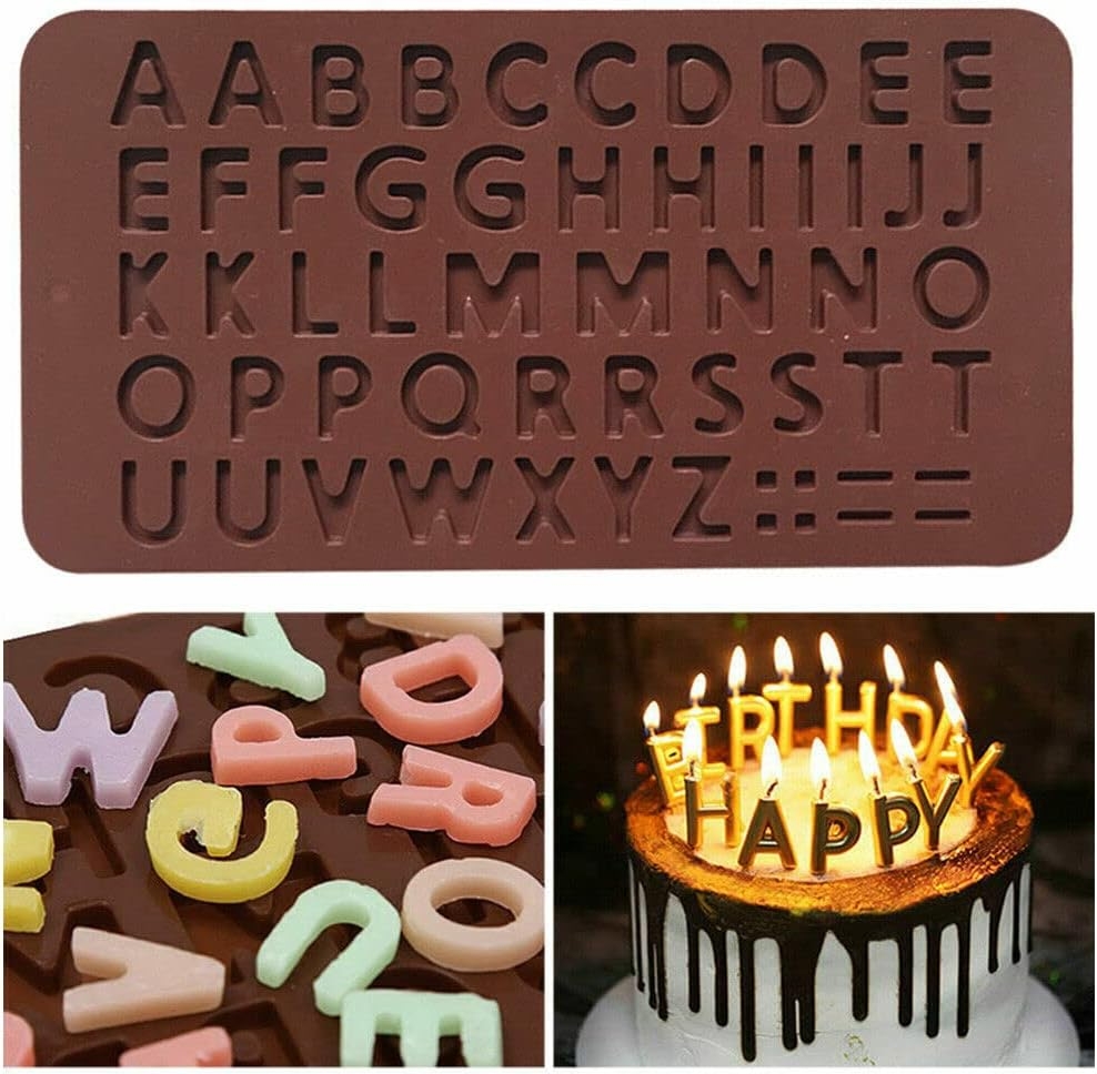 Chocolate Silicone Baking Mould Cake Ice Tray Candy Jelly Mold Letter Number - Durable & Eco-Friendly Design - Perfect for DIY Jewelry Making & Crafts image number 2
