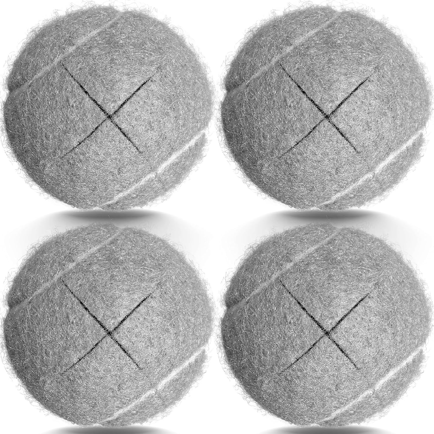 ZUJEAM Walker Tennis Balls, Precut Tennis Balls for Walkers, Walker Glide Balls for Chairs, Desks, Furniture Legs and Floor Protection, Heavy Duty Long Lasting Felt Pad Glide Coverings