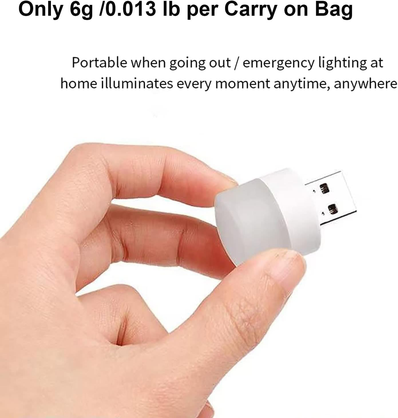 6 Pack Mini USB Night Light, Plug in LED Lamp Decorative Lighting Party Festival (Red) image number 1