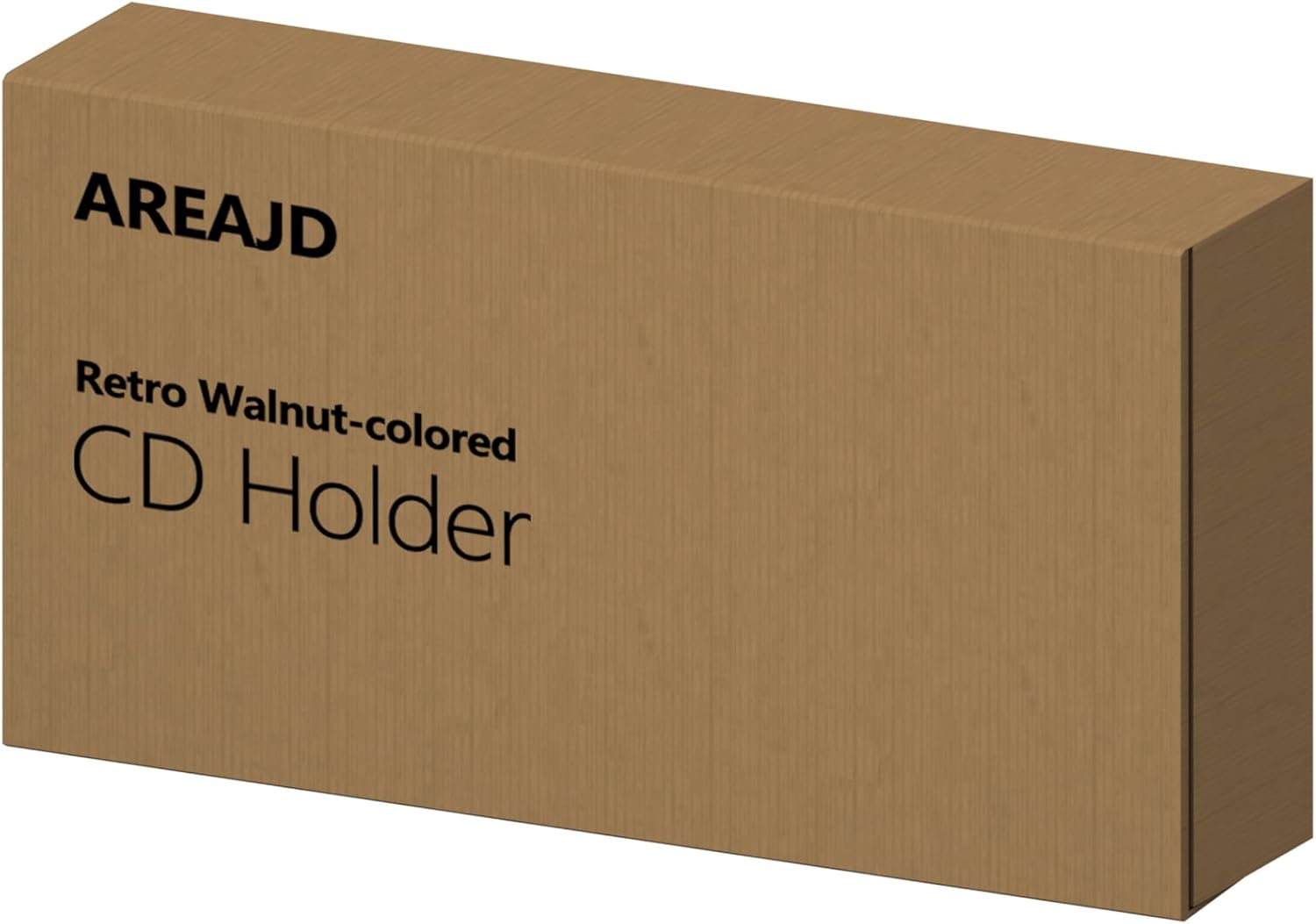 Retro Walnut-Colored MDF CD Holder Desk Rack Organizer, Cute Holds 30 CD Case, Cd Holder Stand, CD Storage/Shelf/Tower/Stand Dollar, Fit for Theatre Room image number 3