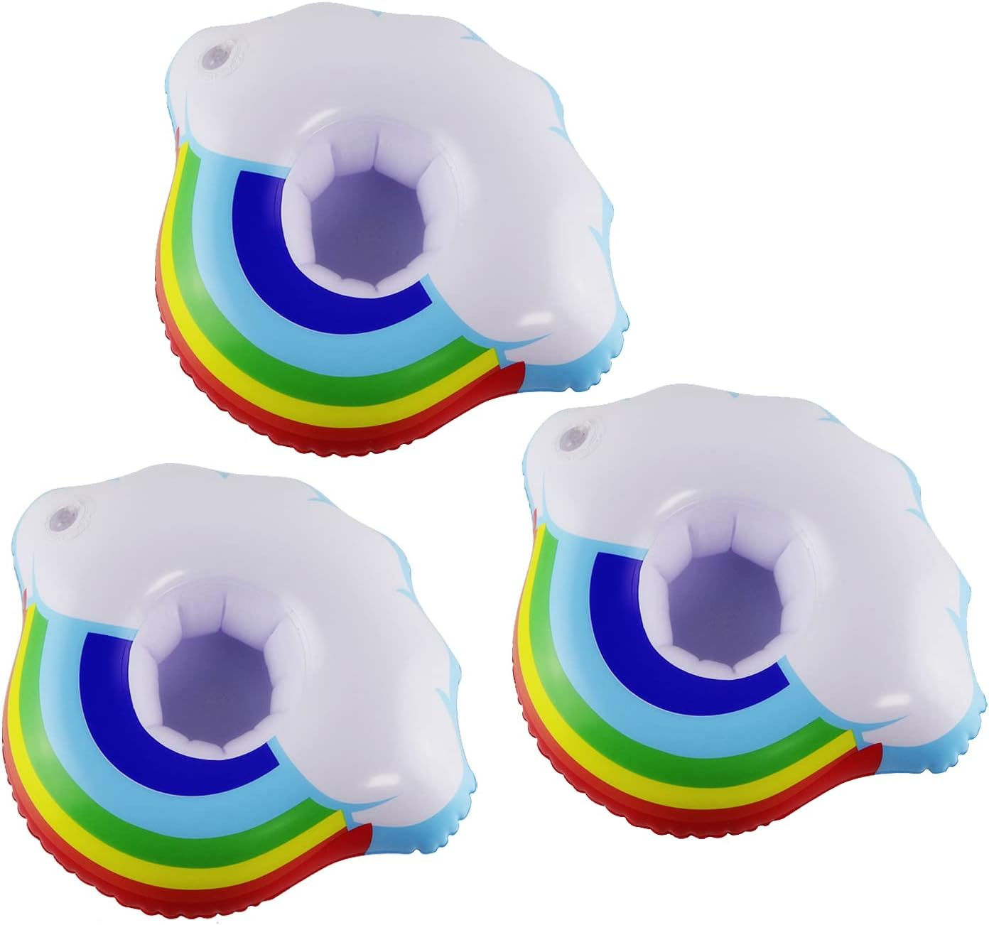 Inflatable Drink Holder, 3 Pcs Cup Pool Drink Holder Floating for Summer Pool Party