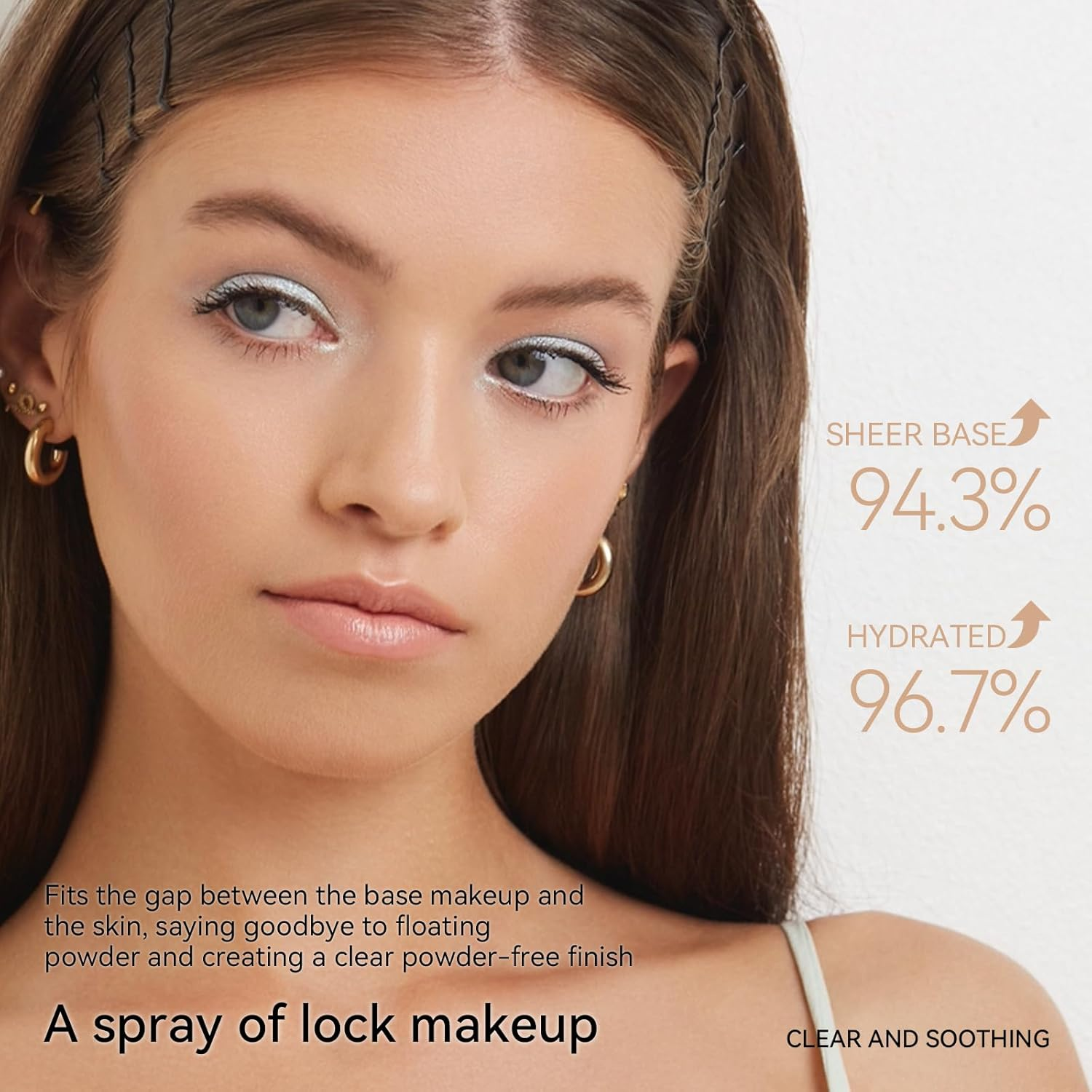 KISSIO Makeup Setting Spray,Long Lasting Setting Mist for 16HR Makeup Wear,Lightweight,Hydrating and Soothing,Fine Mist,Natural Finish for All Skin Type,80 Ml image number 3