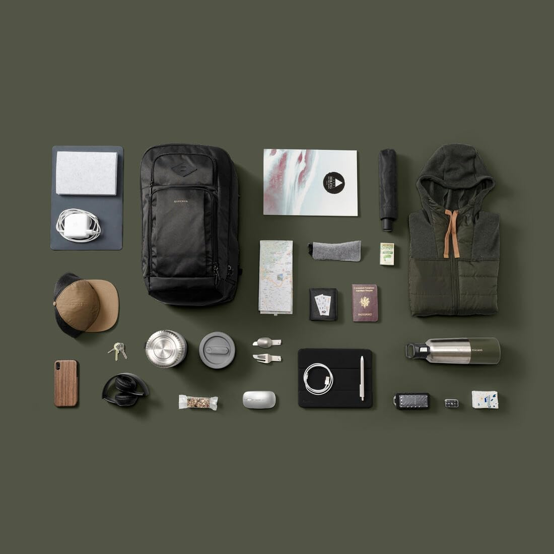 Decathlon Quechua Nh500 Escape Hiking Backpack - 32L 35L Black - Hiking Backpack image number 6