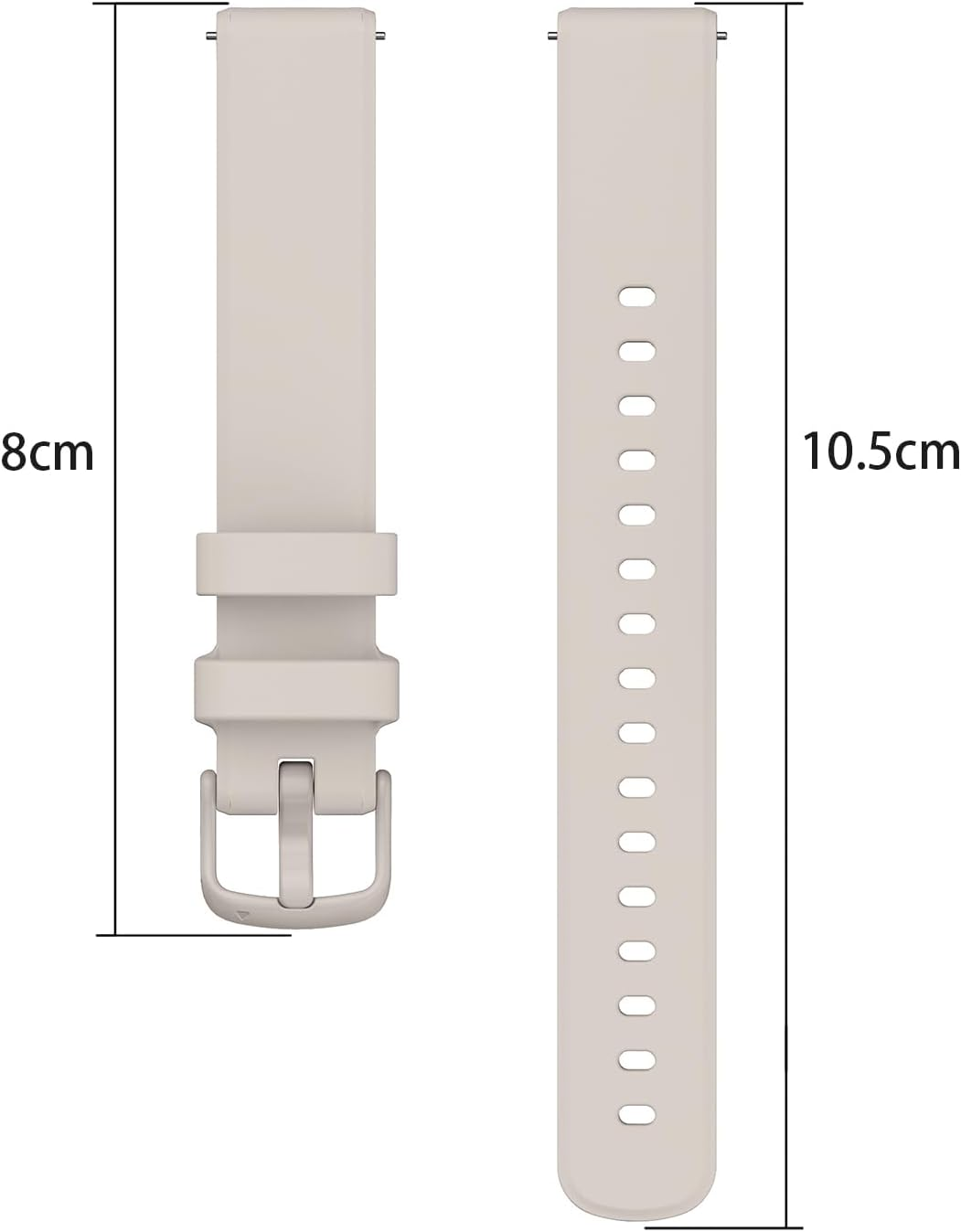 Soft Silicone Strap Replacement Band Compatible for Garmin Lily 2 Smartwatch - Purple image number 3