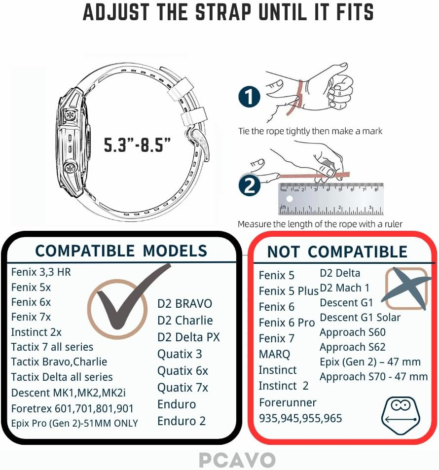 22Mm Quickfit Watch Band for Garmin Fenix 5 Fenix 6 Fenix 7 Forerunner 935 745 965 955, Silicone Replacement Strap for Garmin Quatix 5/6/7 47Mm Descent G1 image number 1