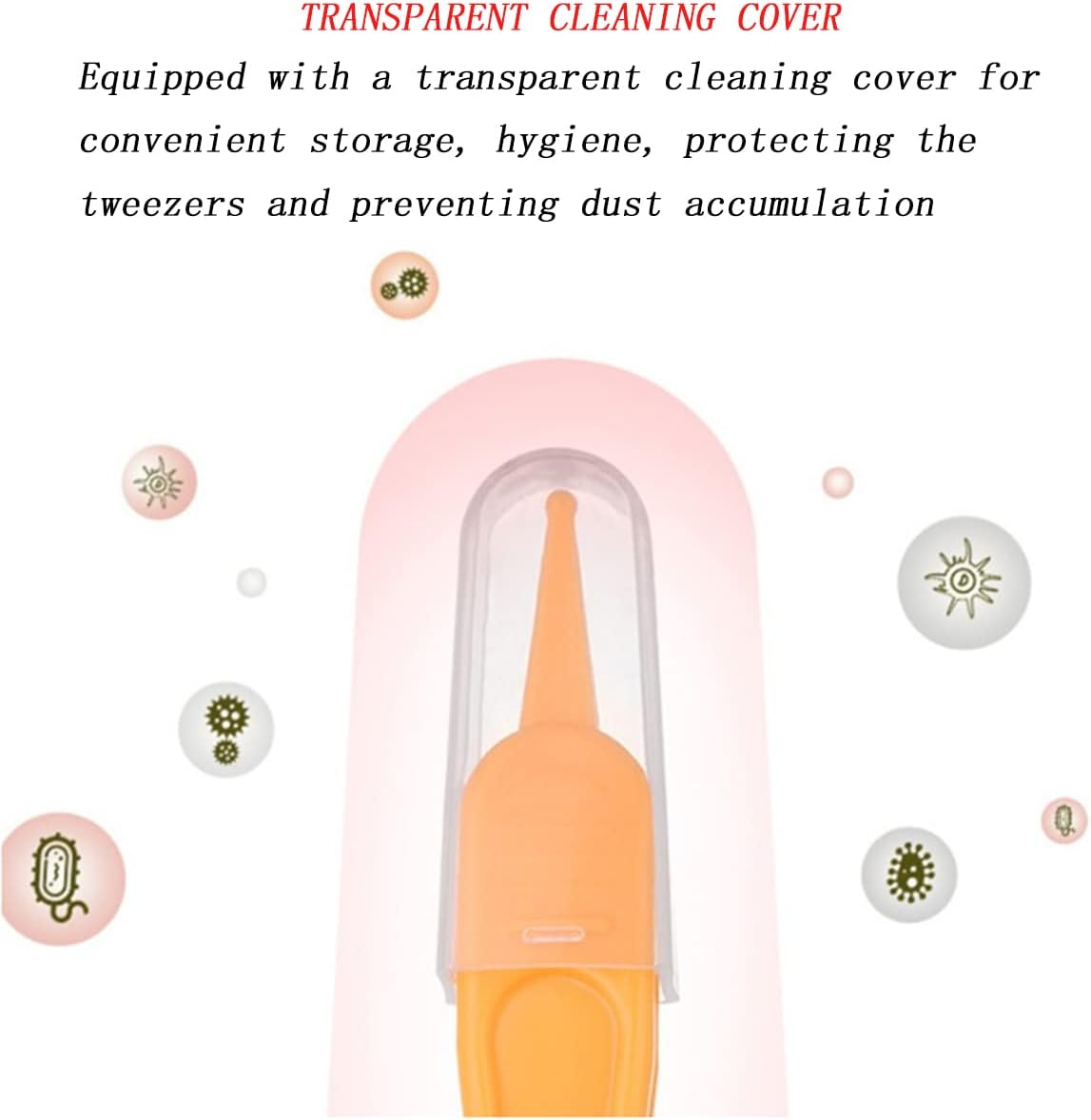 YIUIRUOI 4 Pieces of Baby Cleaning Tweezers with round Plastic Tips Used for Cleaning Ear Canals, Nasal Passages, and Umbilical Dirt. image number 1