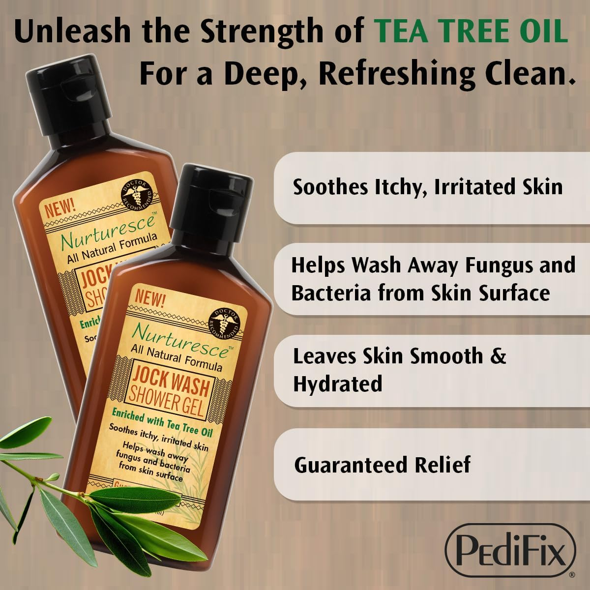 Pedifix Nurturesce Jock Wash Shower Gel, 6 Fluid Ounce image number 5