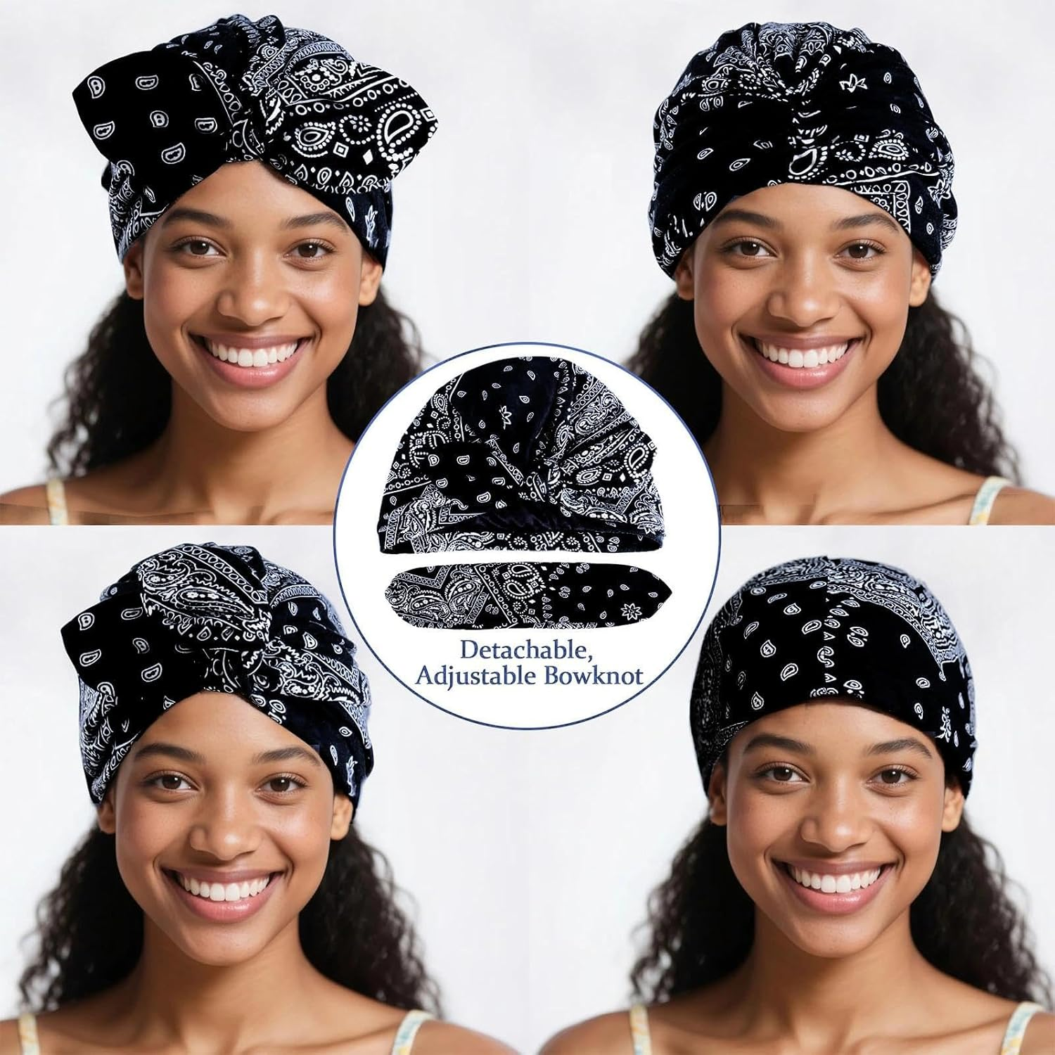 JOOTUEPO Satin Lined Hat for Women Hat Women'S Chemo Ultralight Breathable Headwear Silk Hood for Sleeping, Prevents Frizz & Hair Breakage, for Healthy Hair Overnight