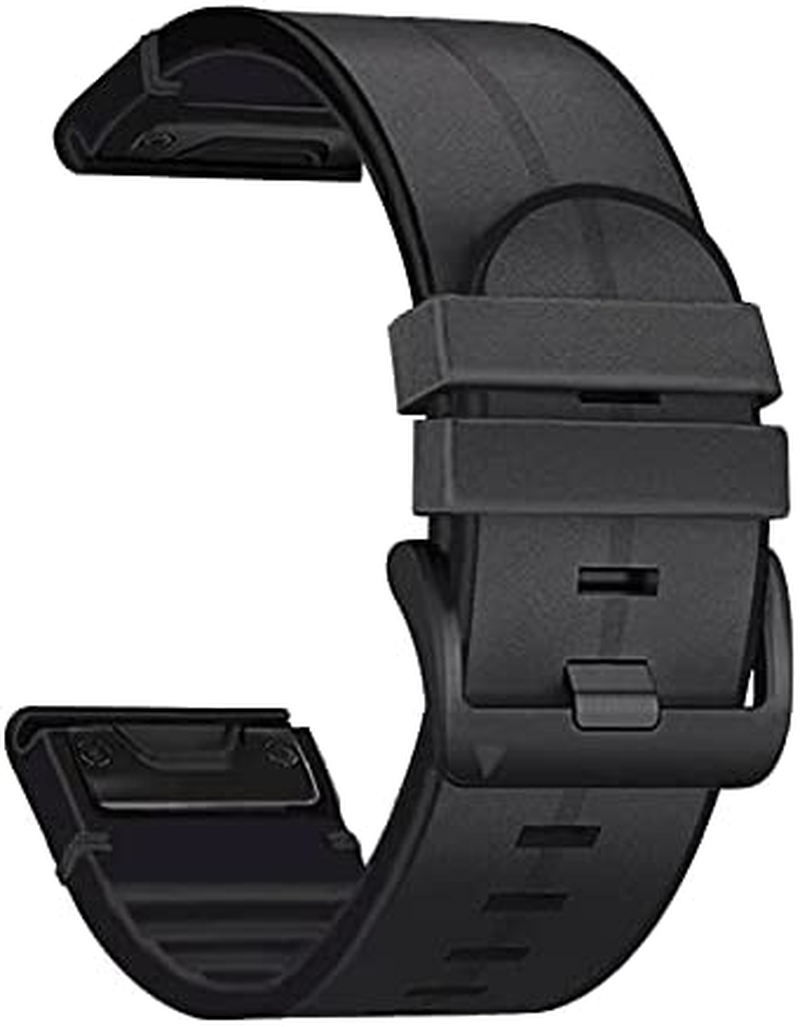 Fleshy Leaf 22Mm Quick Release Band for Garmin - Compatible with Fenix 8 47Mm / Epix Pro 47Mm, Fenix 7/6/6 Pro/5/5 Plus, Approach S60/S62, Forerunner 935/945 | Soft Genuine Leather & Hybrid Silicone, Sweatproof