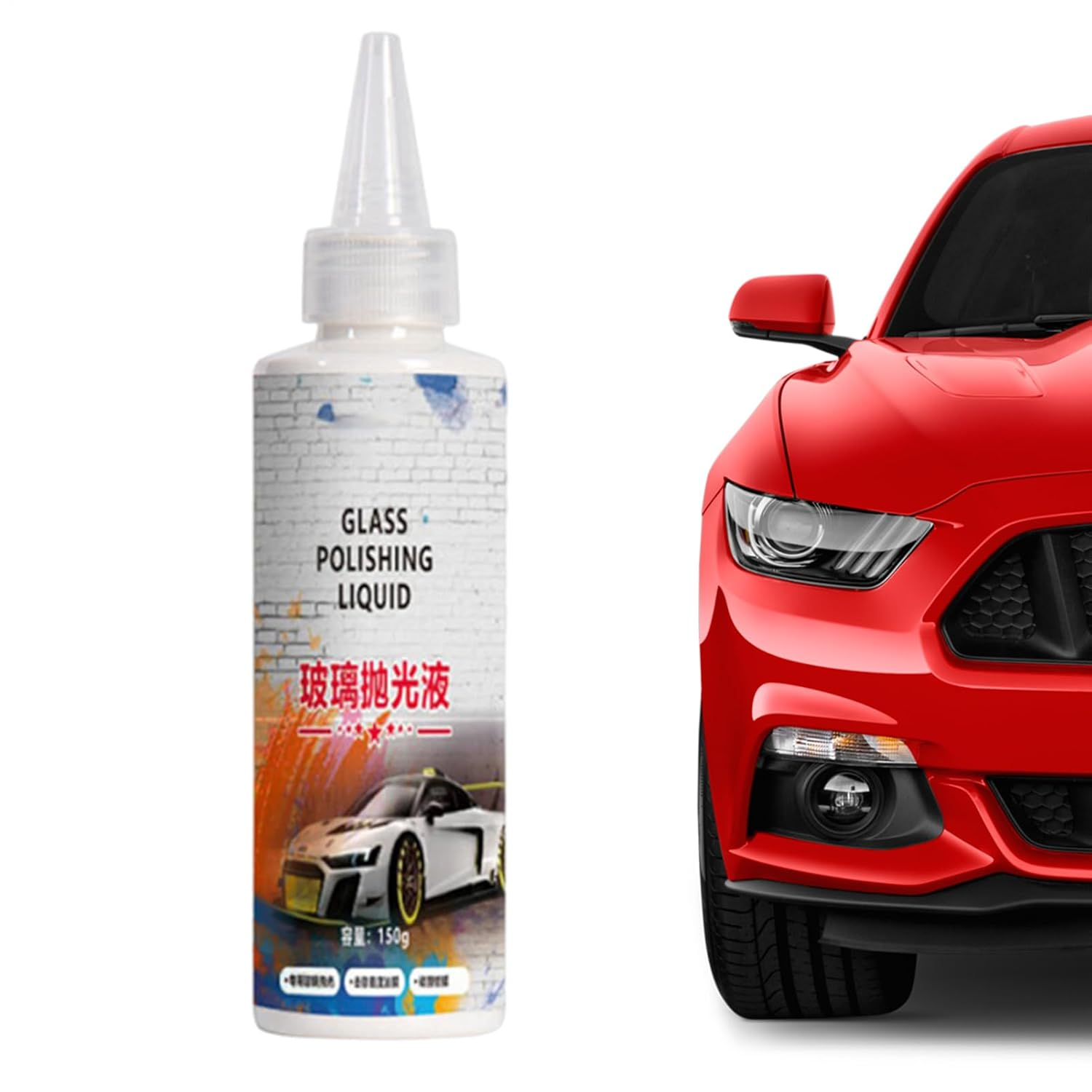 Shpuuyy Car Glass Cleaner Agent | Repairing Agent for Car Scratches,Multipurpose Automotive Paint Repairing Fluid for Sedan RV Trailer image number 1
