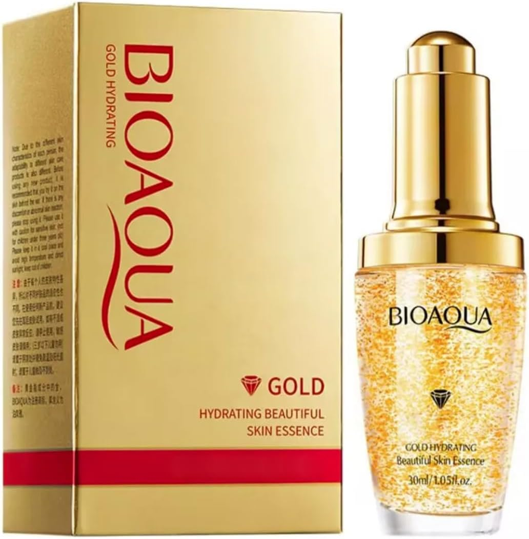 BIOAQUA 24K Gold Essence Collagen Skin Face Moisturizing Hyaluronic Acid Anti-Aging Mask Natural Extract image number 4
