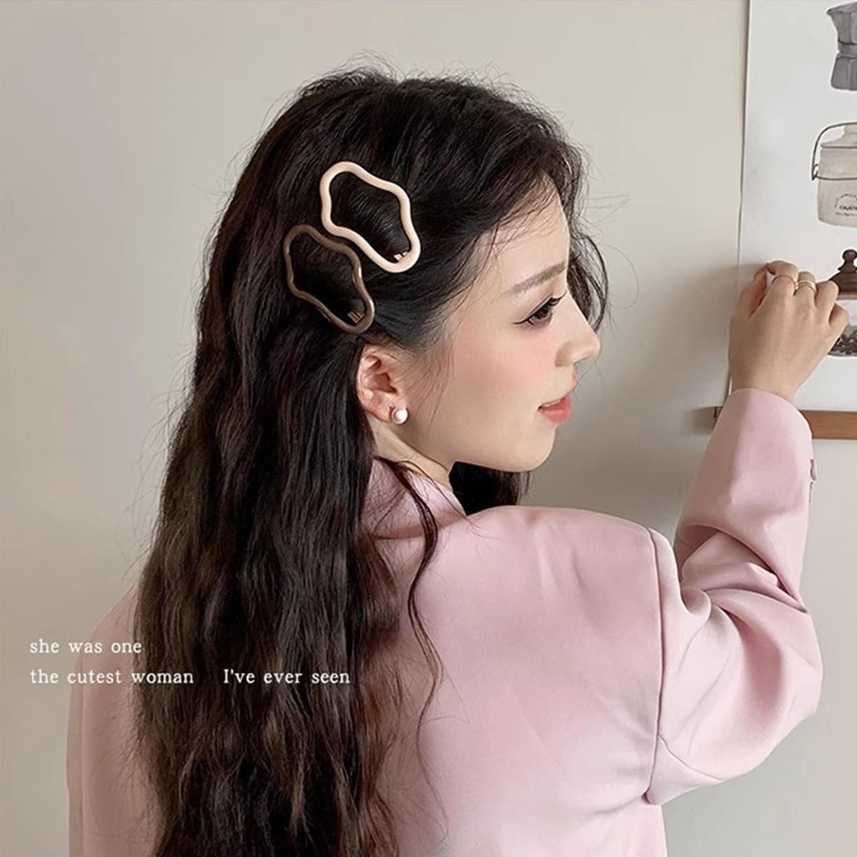 18Ps Hair Clips Women'S Small Mini Flower Shape Duckbill Hair Clips for Styling Flat Hair Clips Stripes Thick & Thin Hair Accessory image number 6