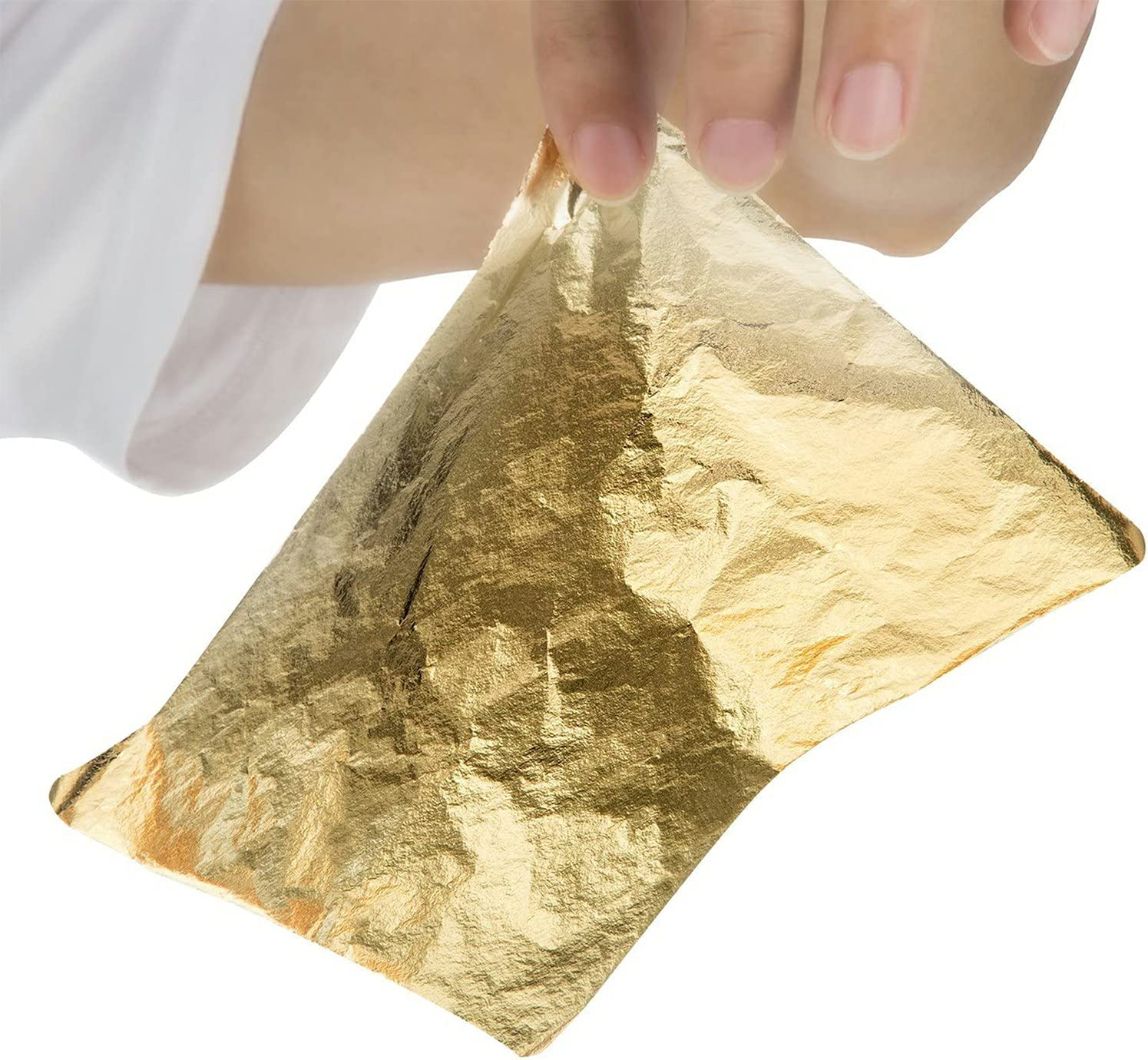 300 Sheets Gold Foil Paper, Imitation Gold Leaf, Silver, Rose Gold Leaf Foil Paper, Mixed Color Imitation Foils, Gilding Foil for DIY Nails, Arts, Gilding Crafting, Decoration, Furniture image number 5