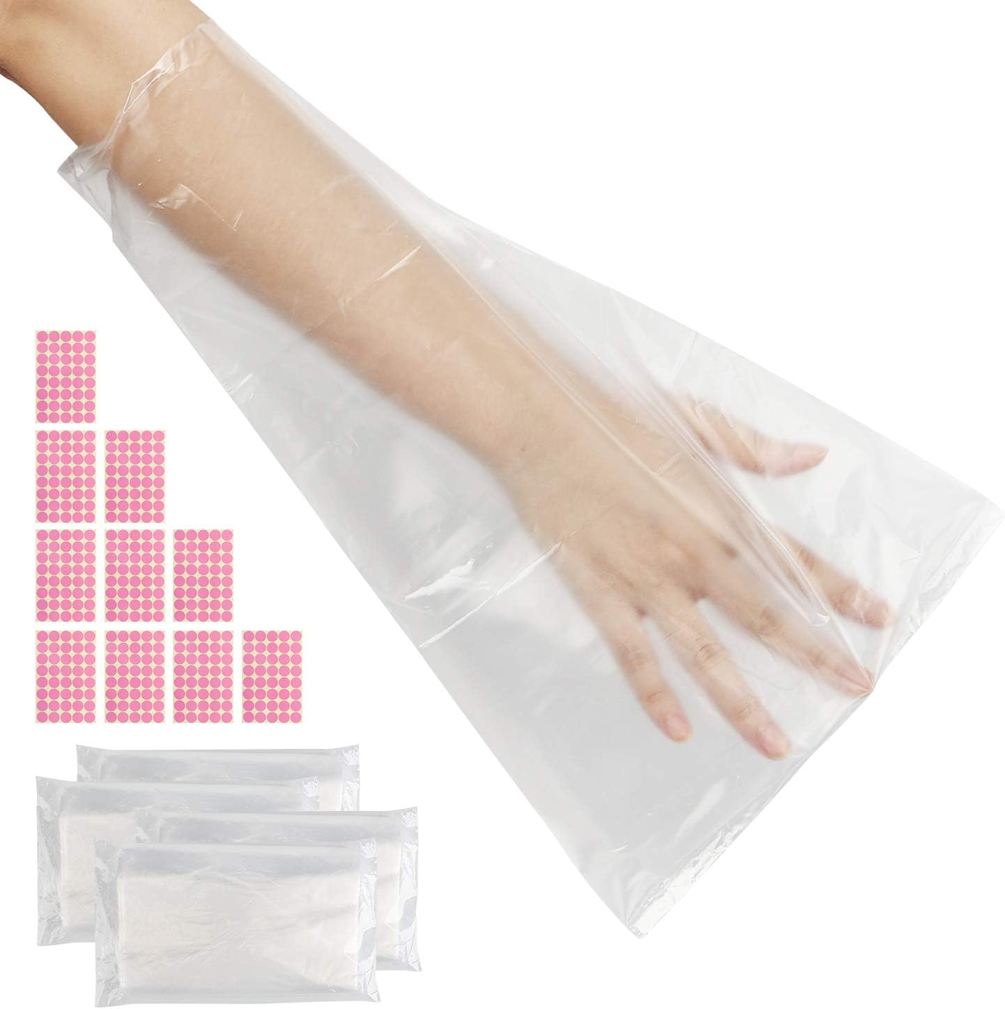Segbeauty 200 Counts Paraffin Wax Bags for Hands and Feet, Plastic Paraffin Wax Liners, Therapy Wax Refill Socks and Gloves Paraffin Bath Mitts Covers for Therabath Wax Treatment Paraffin Wax Machine