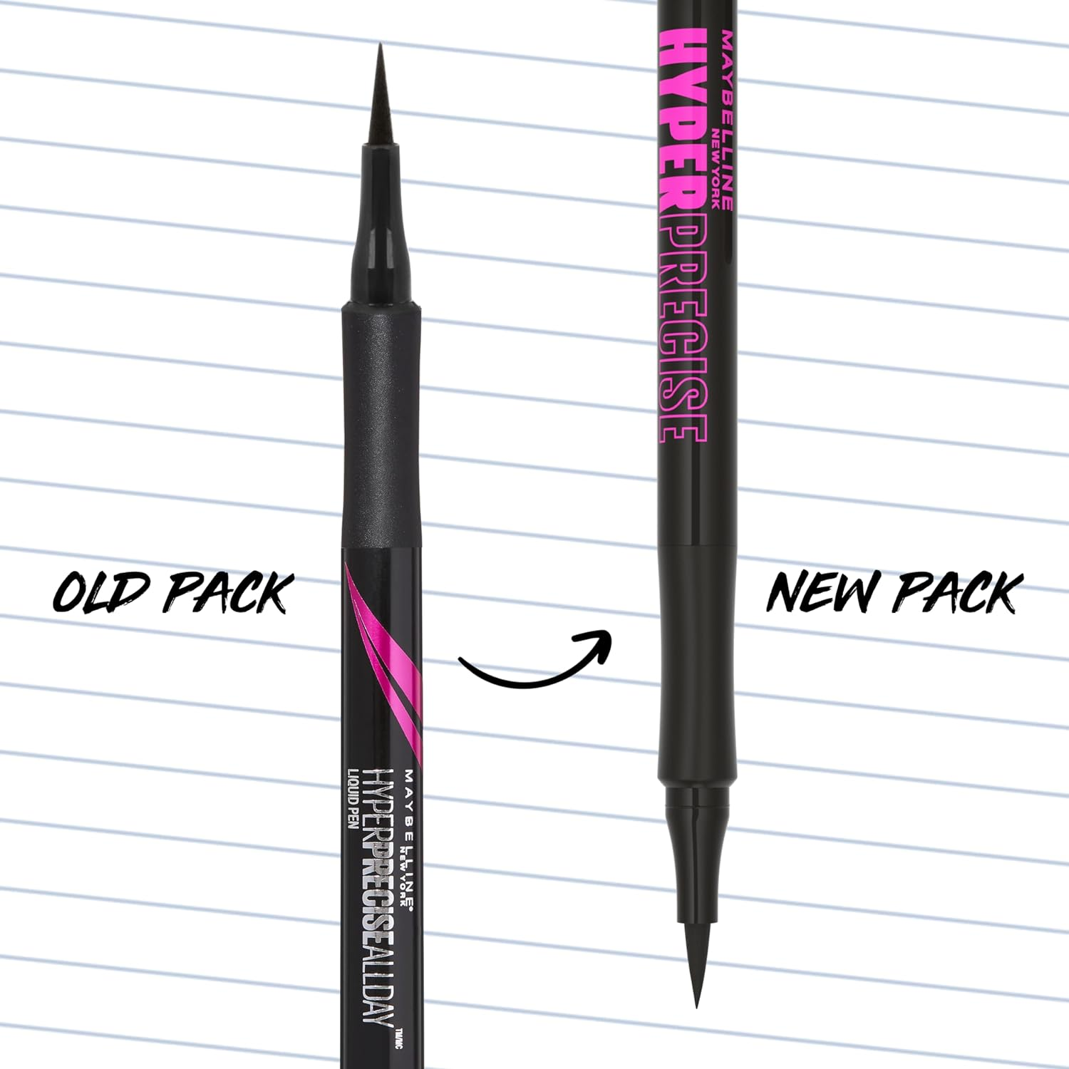 Maybelline New York Eyestudio Hyper Precise All Day Liquid Eyeliner 1.1 Ml, Black image number 1