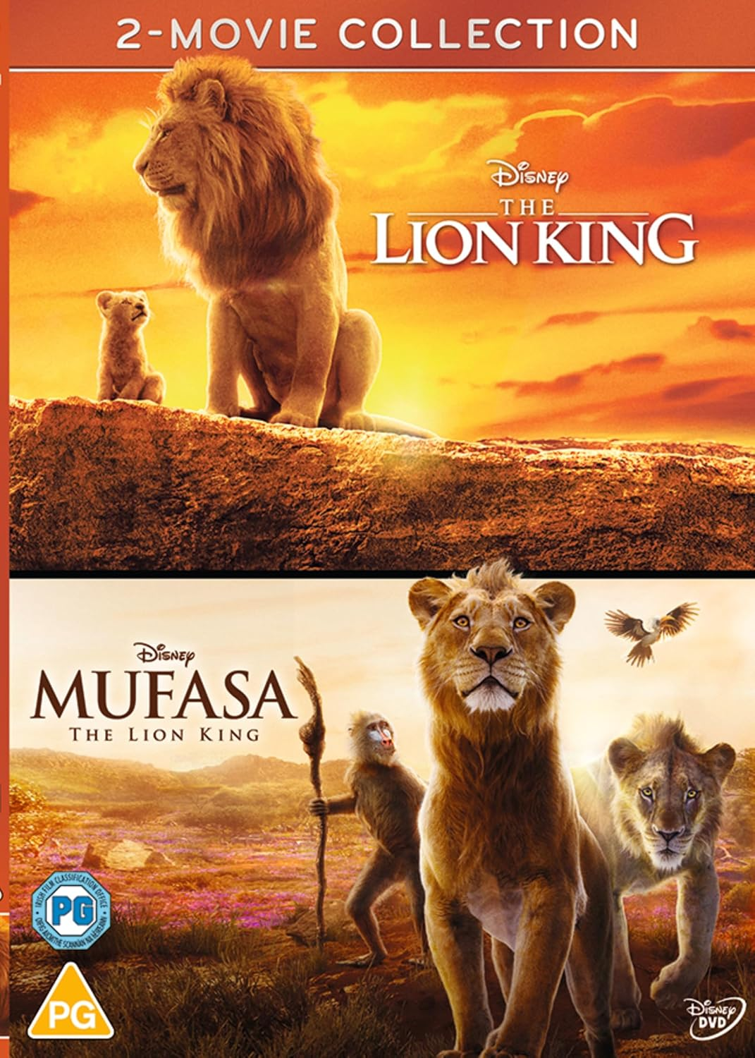 Disney'S Mufasa: the Lion King/The Lion King Double Pack (Live Action) [DVD]