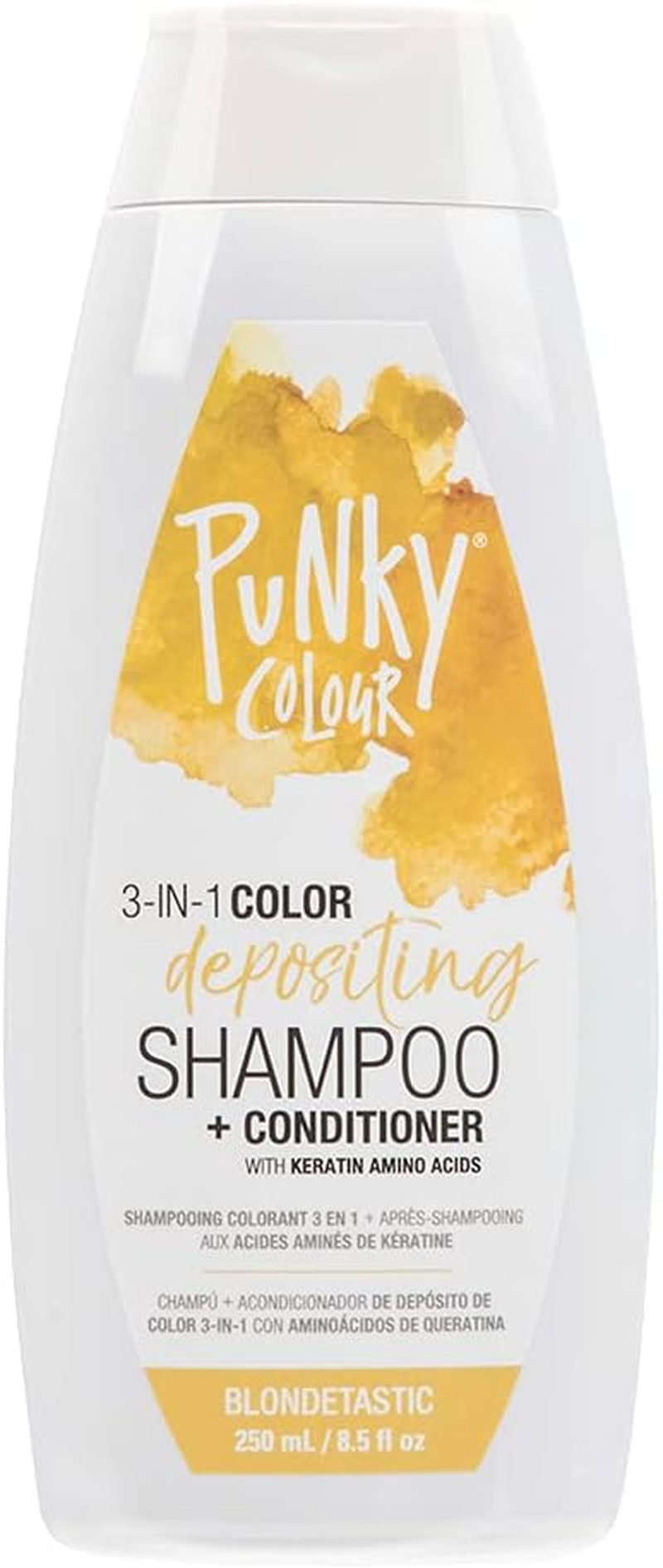 Punky Colour 3-In-1 Color Depositing Hair Cleanser & Conditioner, 8.5 Fl Oz. (Purpledacious)