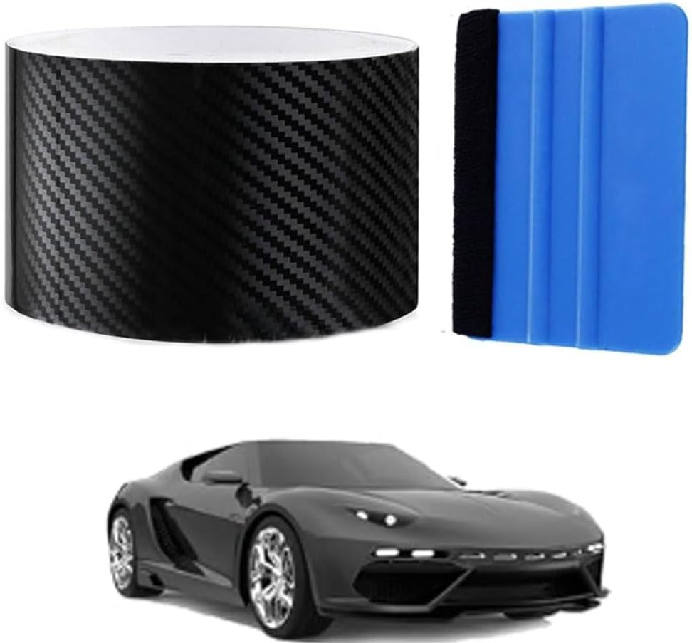 5D Carbon Fiber Vinyl Wrap,Armastuse Carbon Fiber Wrap,2 Piece Car Vinyl Wrap,Car DIY Wrap Vinyl Roll Film Self-Adhesive Twill Weave Sheet Sticker image number 2
