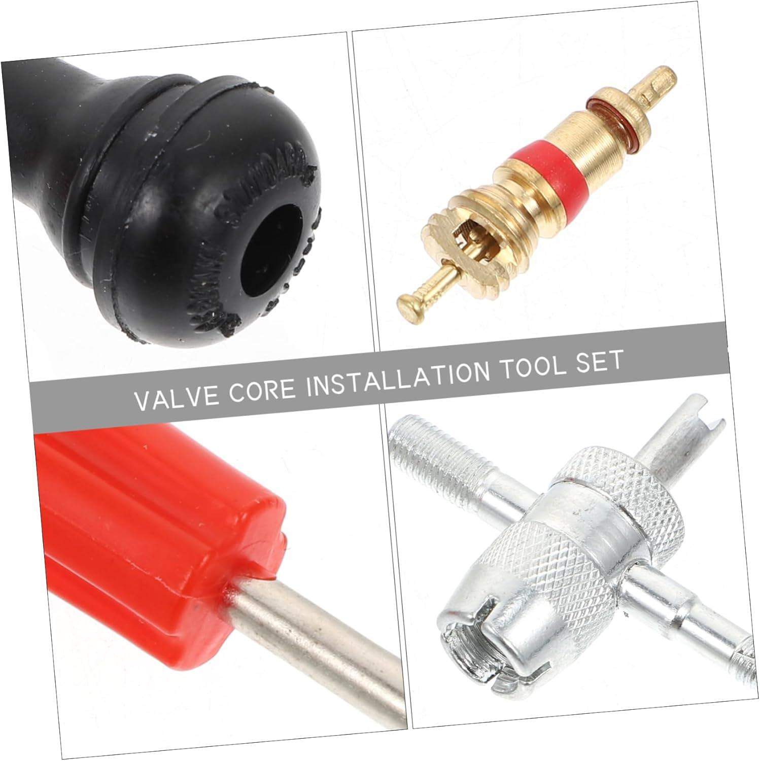 BESPORTBLE Valve Core Installation Tool for Car Tire Repair Vehicle Tire Remover Tool Kit Automotive for Easy Valve Stem Core Removal image number 1