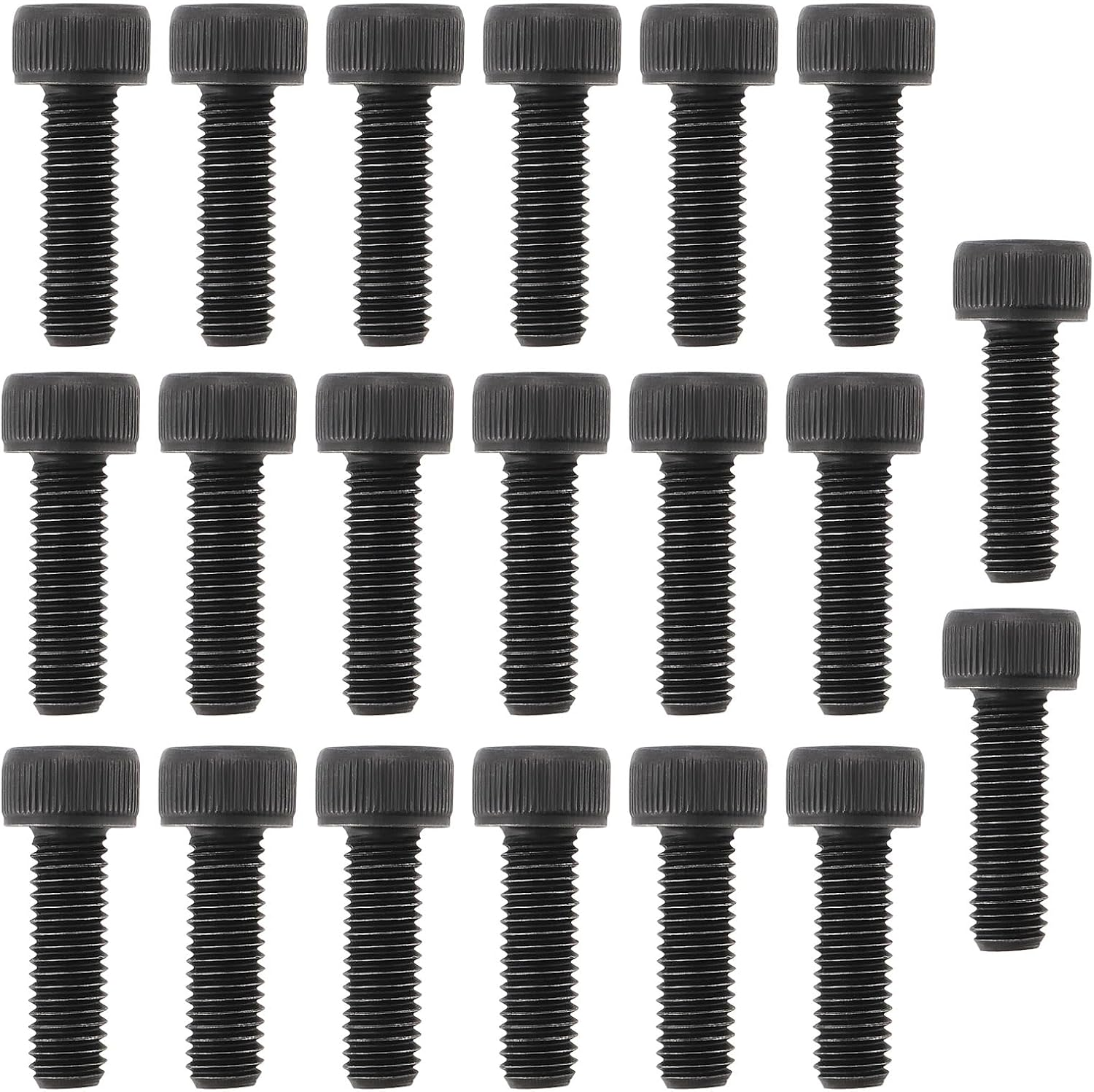 SG Store 20Pcs Motorcycle Hex Socket Cap Screws M5 X 16Mm 40Cr (Alloy Steel) Bicycle Screws for 47Cc 49Cc Air Cooled Mini Moto Black