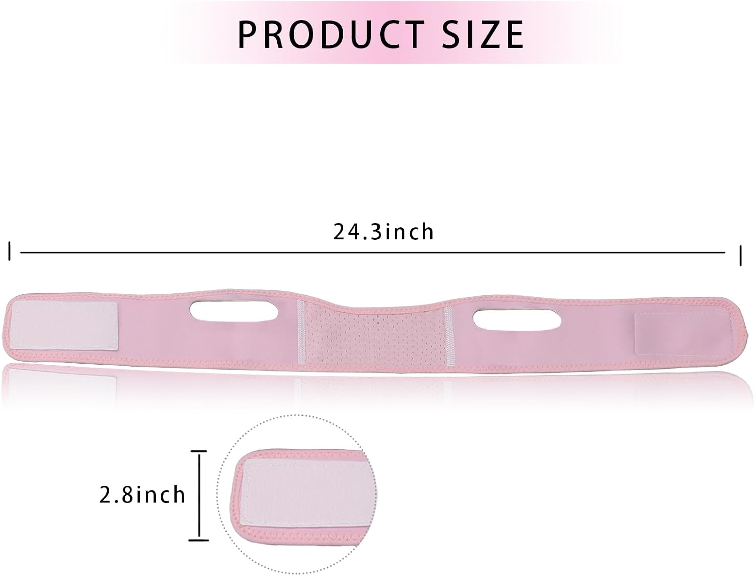 Buyongwant 2 Pack V Line Lifting Mask V Shaped Face Chin Strap for Sleeping,Sagging,Jaw Exerciser (Pink)