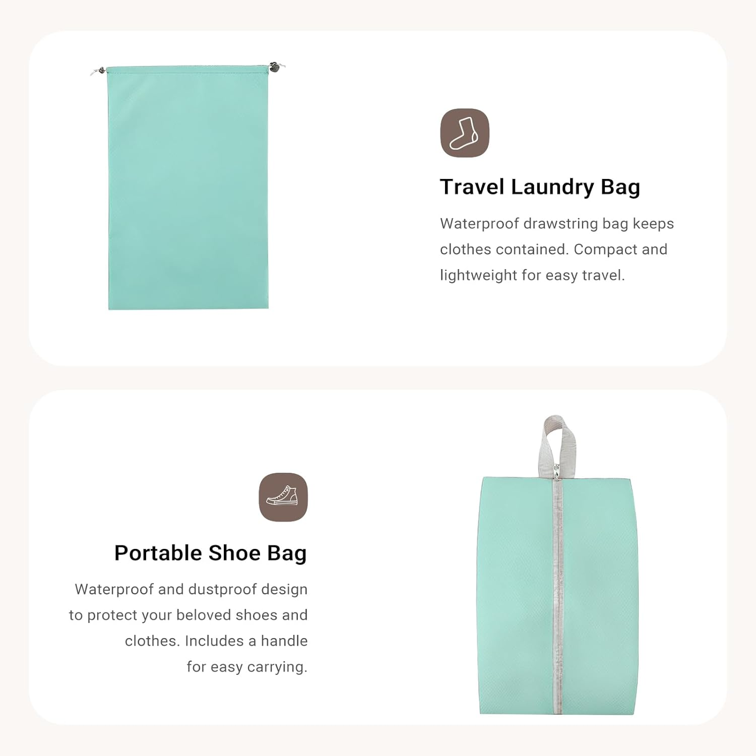 10 Set Lightweight Compression Packing Cubes Travel Organizer for Carry-On Luggage Suitcase Backpack, Space-Saving Luggage Organizer Bags with Extra Shoe Bags, Lake Blue