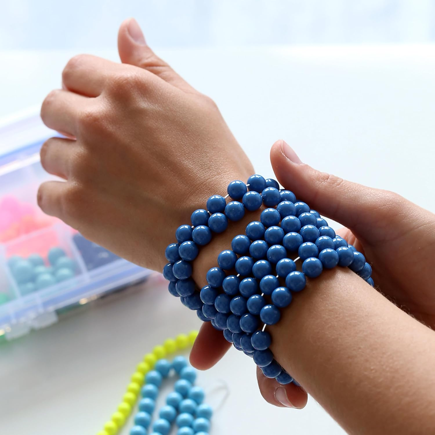 Stretch Magic Bead & Jewelry Cord - Strong & Stretchy, Easy to Knot - Clear Color - 0.5Mm Diameter - 100-Meter (328 Ft) Spool - Elastic String for Making Beaded Jewelry image number 1