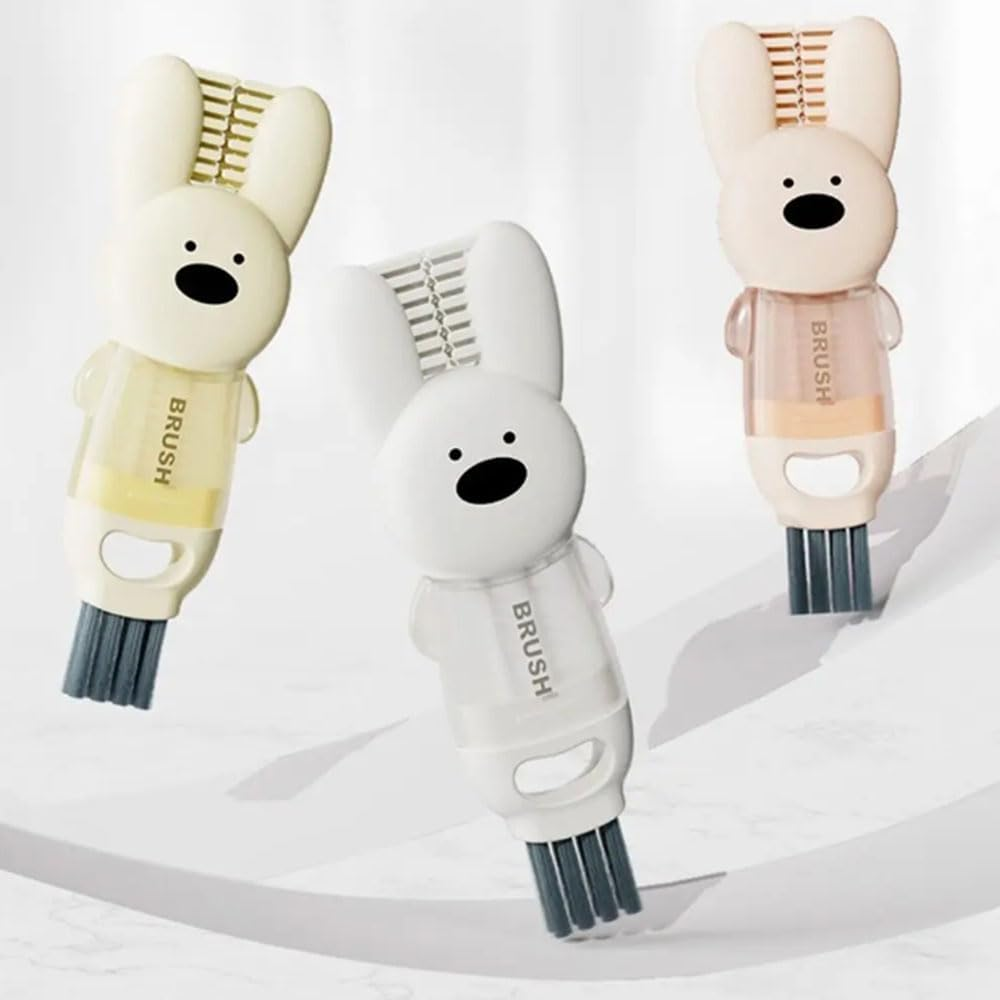 DWYYWSM 3 PCS Bottle Brush Upgrade 4 in 1 Cup Lid Gap Cleaning Brush Set, Multifunctional Insulation Bottle Cleaning Tools