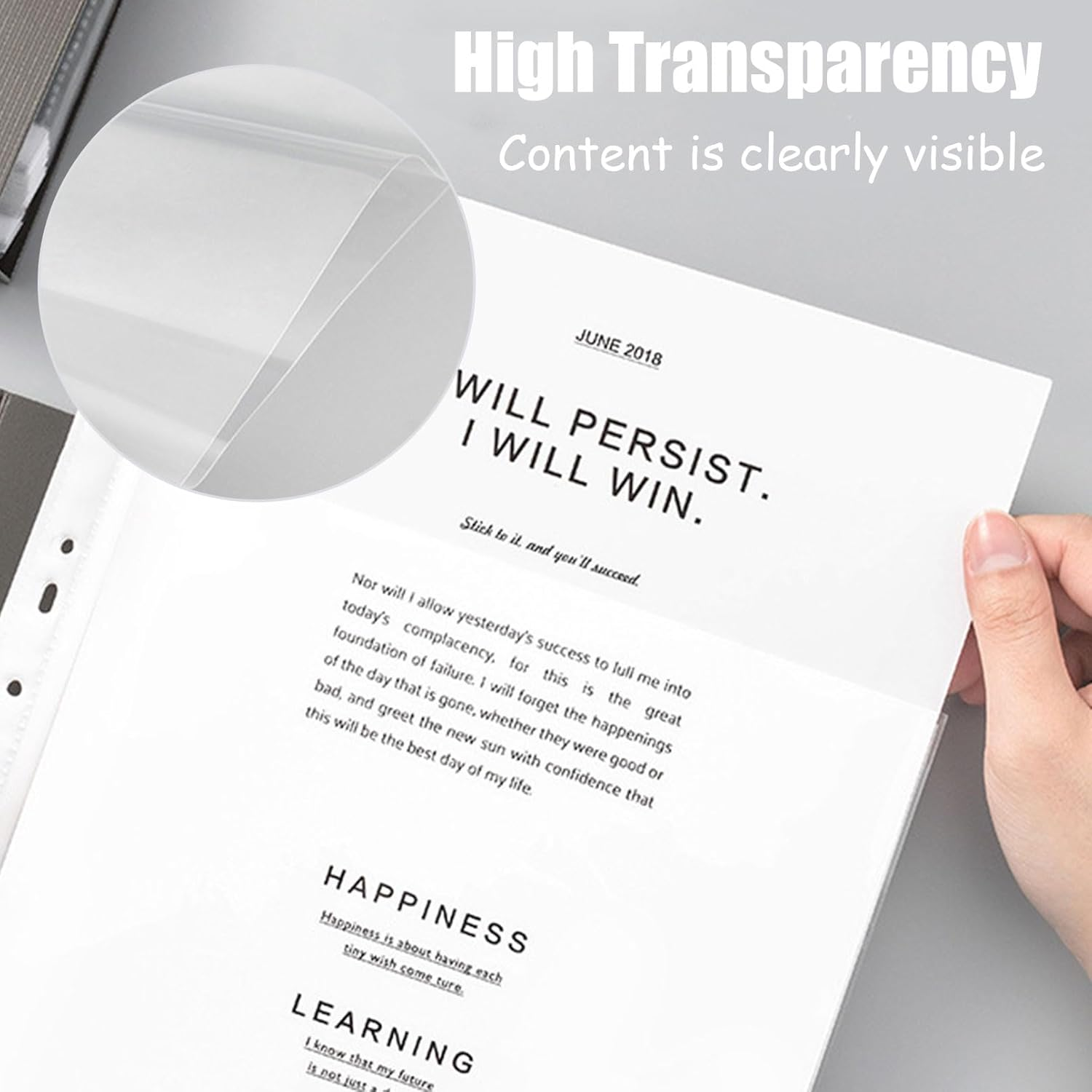 Standard Insert Ring Binder, Includes Binder with Refillable Loose Leaf Sheets, Ideal for Office, School, and Home Organization (Green + 100Pcs 8C)