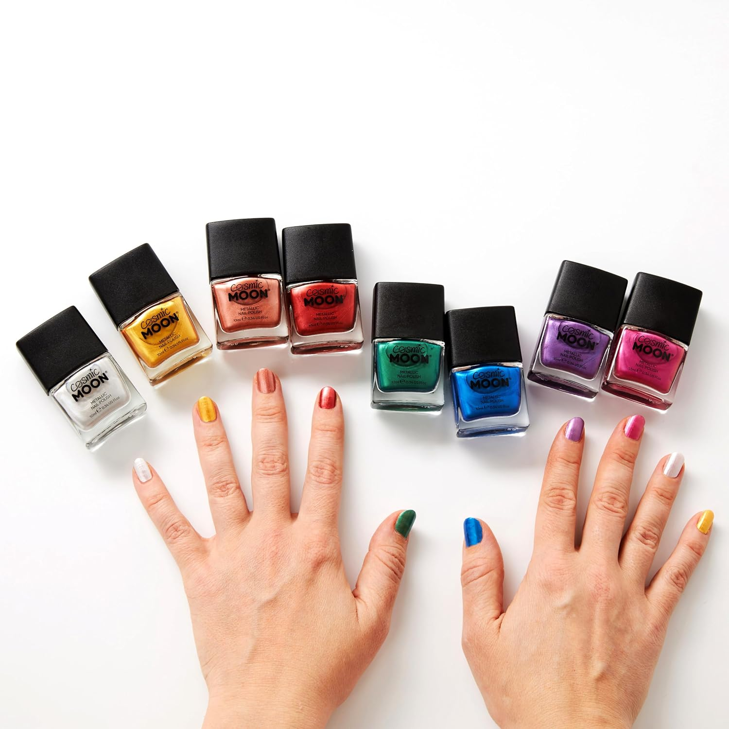 Cosmic Moon - Metallic Nail Polish - 14Ml - for Mesmerising Metallic Nails - Gold - Blue image number 7