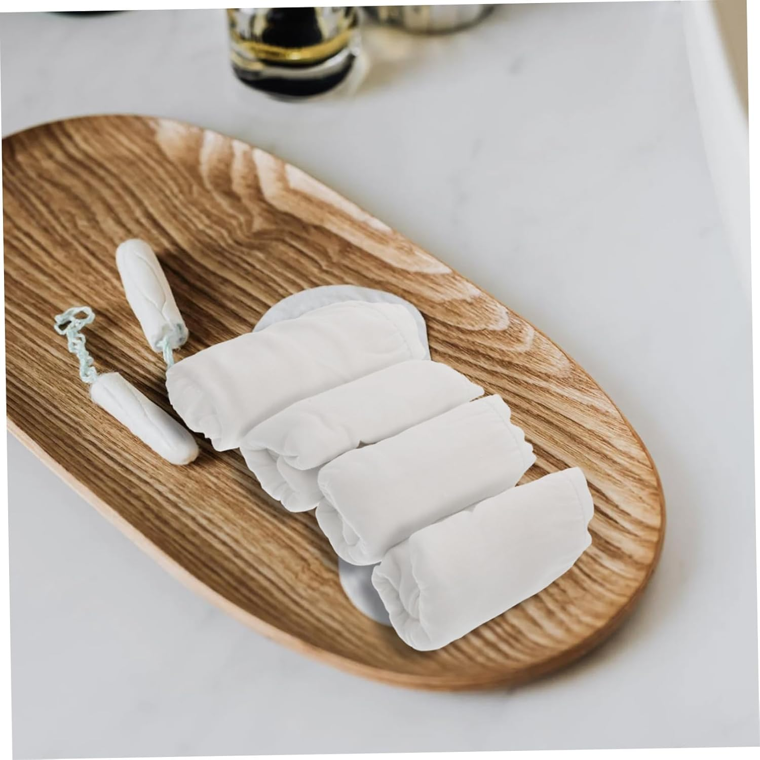 Beaupretty Disposable Maternity Underwear 4Pcs Pure Cotton Postpartum Breathable Absorbent Panties for Women XXL White Portable image number 5