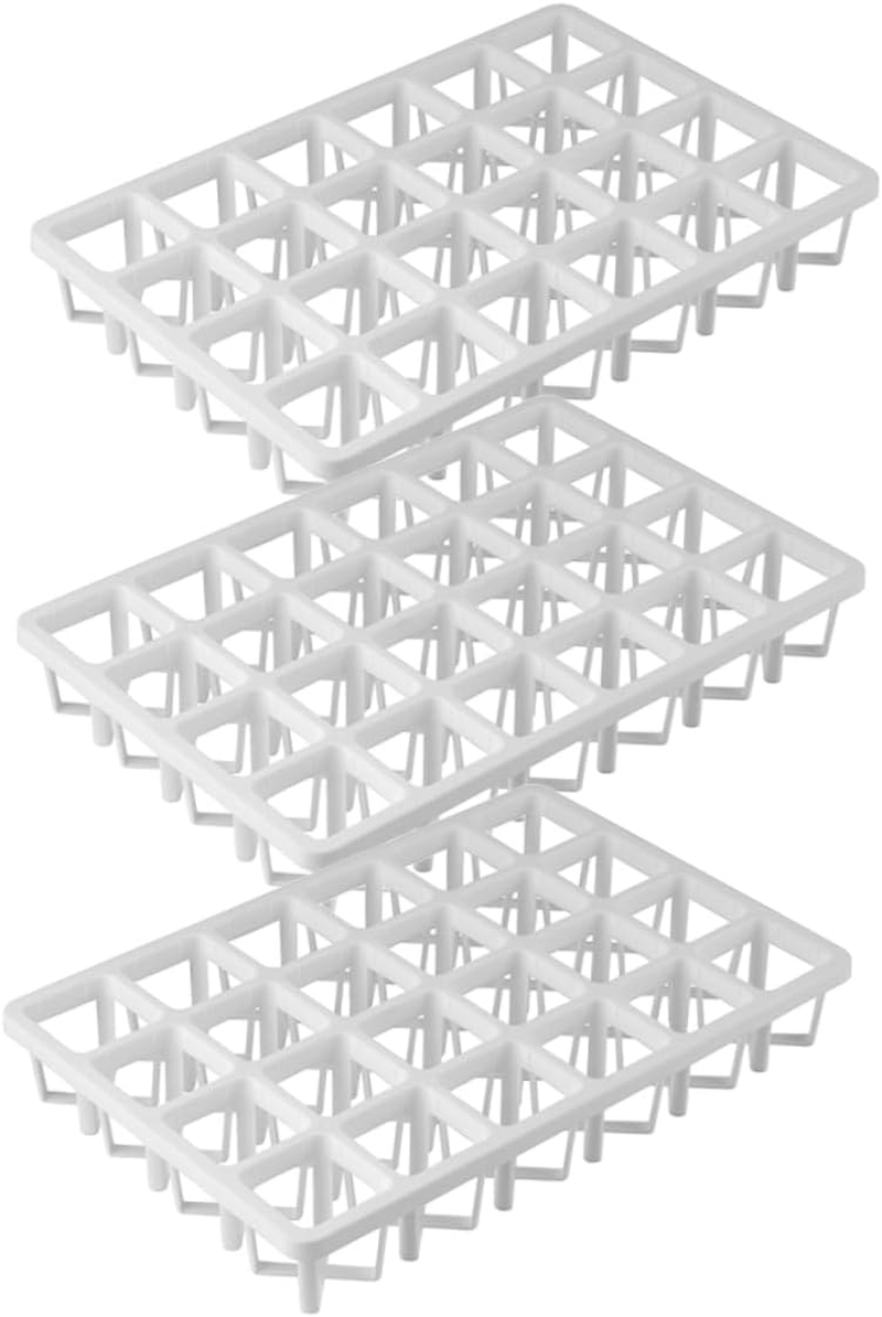 Kisangel 3Pcs Plant Pot Racks for Indoor Gardening Square Hole Vegetable Germination Trays Planter Holders for Seedlings Space-Saving Nursery Pot Brackets image number 4