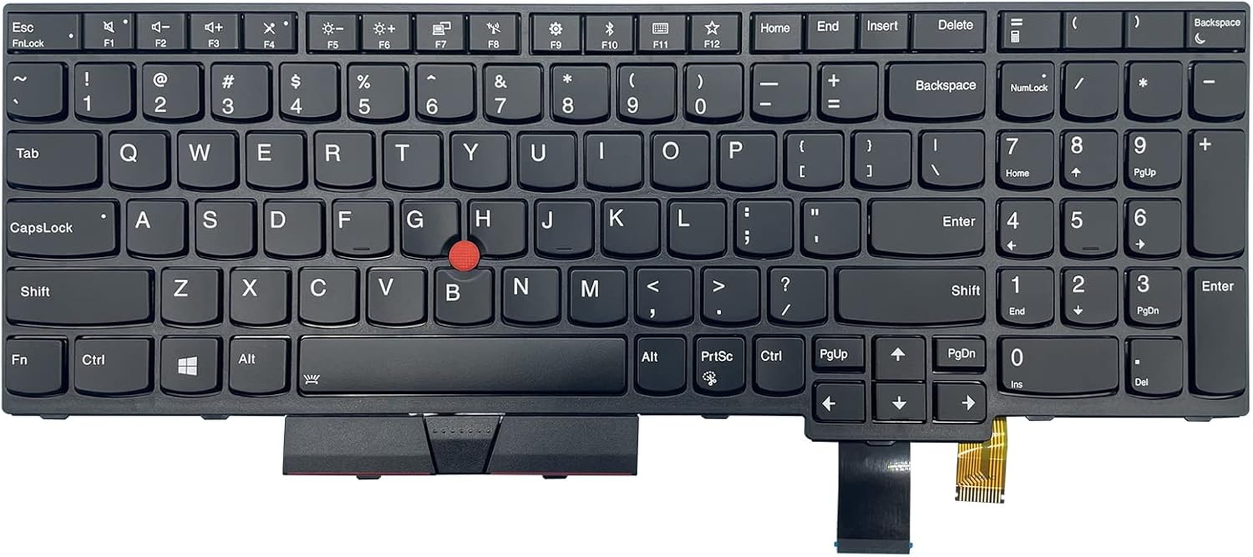 USA US Layout New Laptop Keyboard for Lenovo Thinkpad T570 T580 P51S P52S Laptop with Frame with Pointing Stick (With Backlight)