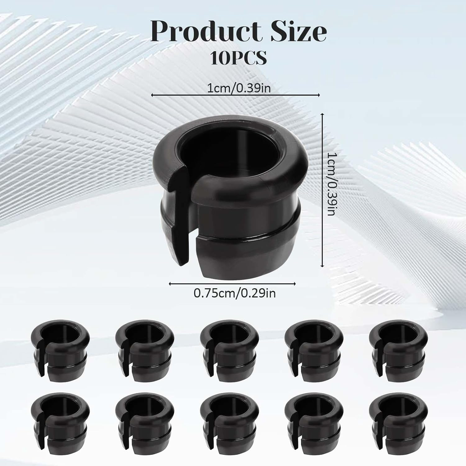 10 Pack Schrader to Presta Rim Adapters, Presta Valve to Schrader Rim Hole, Wheels Manufacturing Presta Valve Saver, Bike Valve Stem Grommets, Convert Shrader to Presta Valve Stem Grommet image number 6