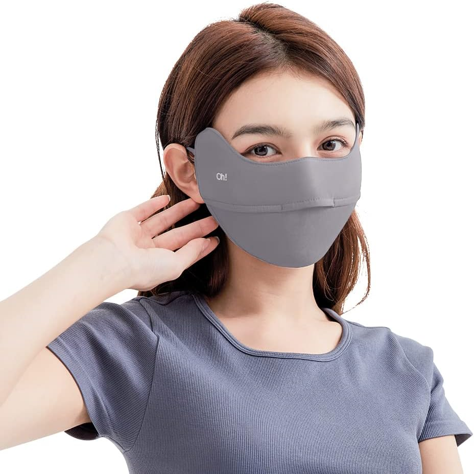 UPF50+ Cooling Upgrade Sun Protection UPF 50+ Face Covers Balaclava Breathable Neck Gaiters for Women and Men image number 2