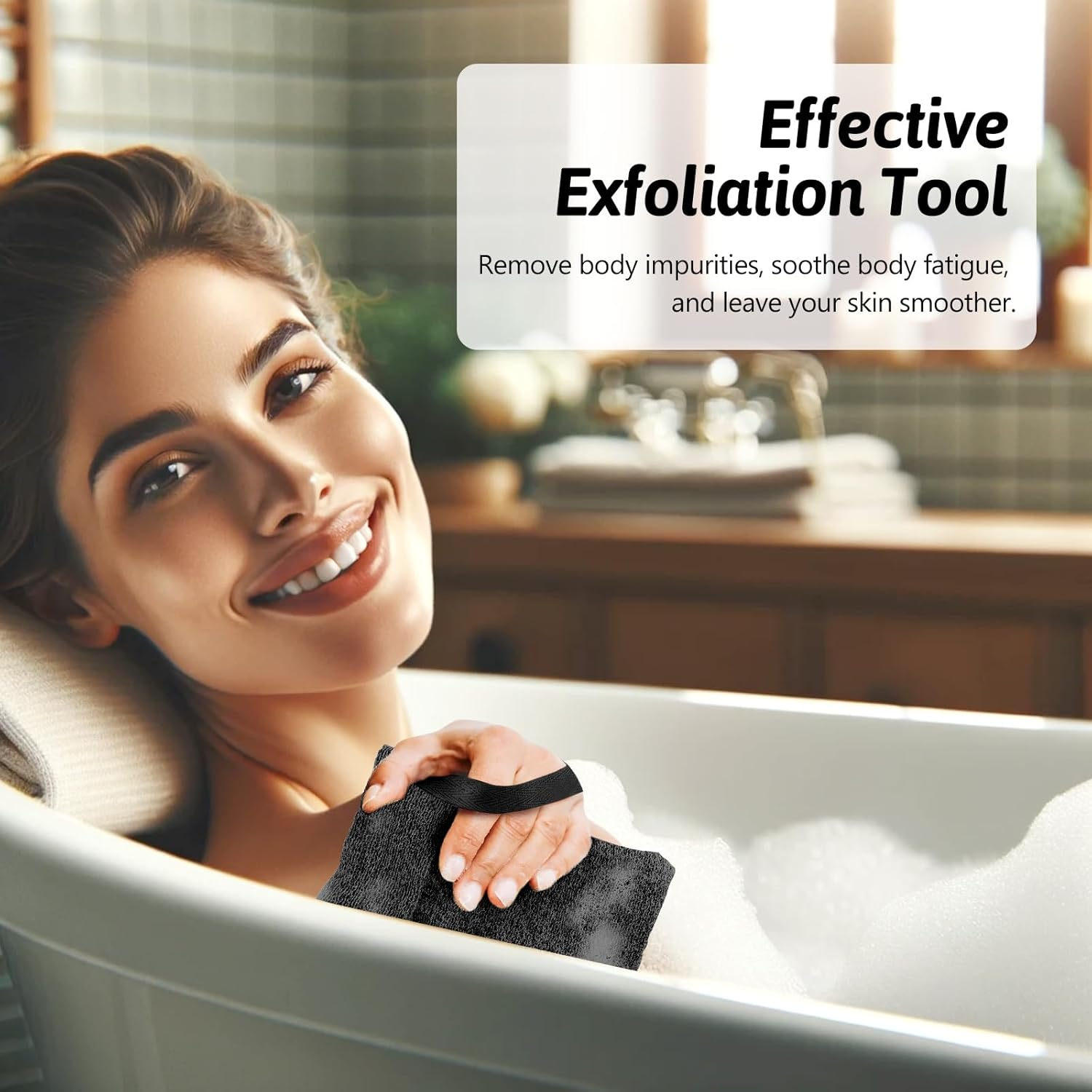 Travel Soap Saver Bag 3 Pcs Soap Pocket Exfoliating Soap Saver Pouch Rough Mesh Bar Soap Bags for Shower, Body Foam Scrubber Exfoliating Shower Sponge - Black