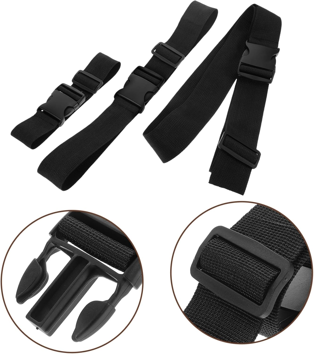 GAROZATION 3Pcs Heavy Duty Fixing Straps Luggage Strap for Suitcase Adjustable Luggage Belts image number 1